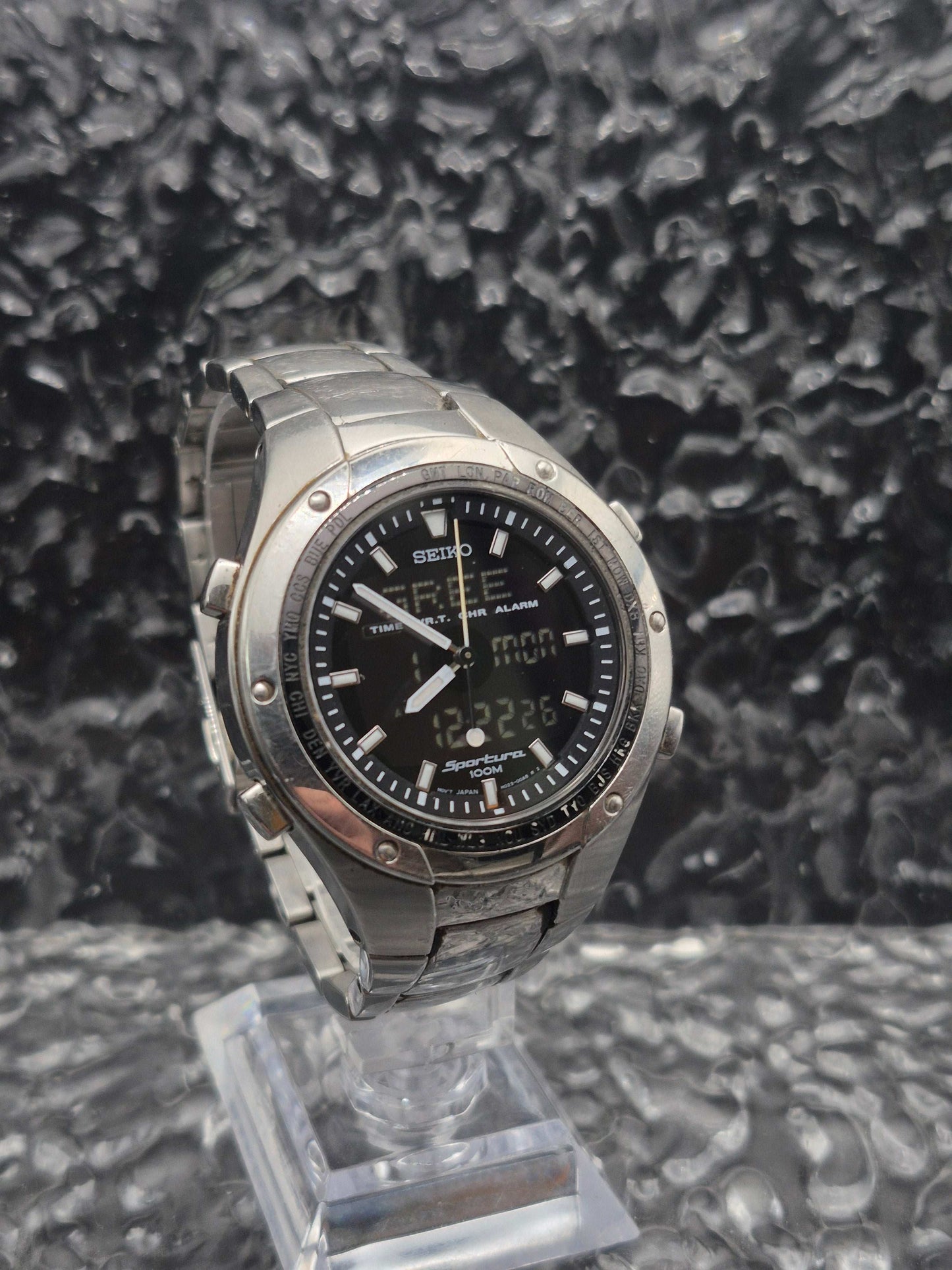 Seiko Sportura Ana-Digi Ref. H023-00A0 Multifunctional Quartz