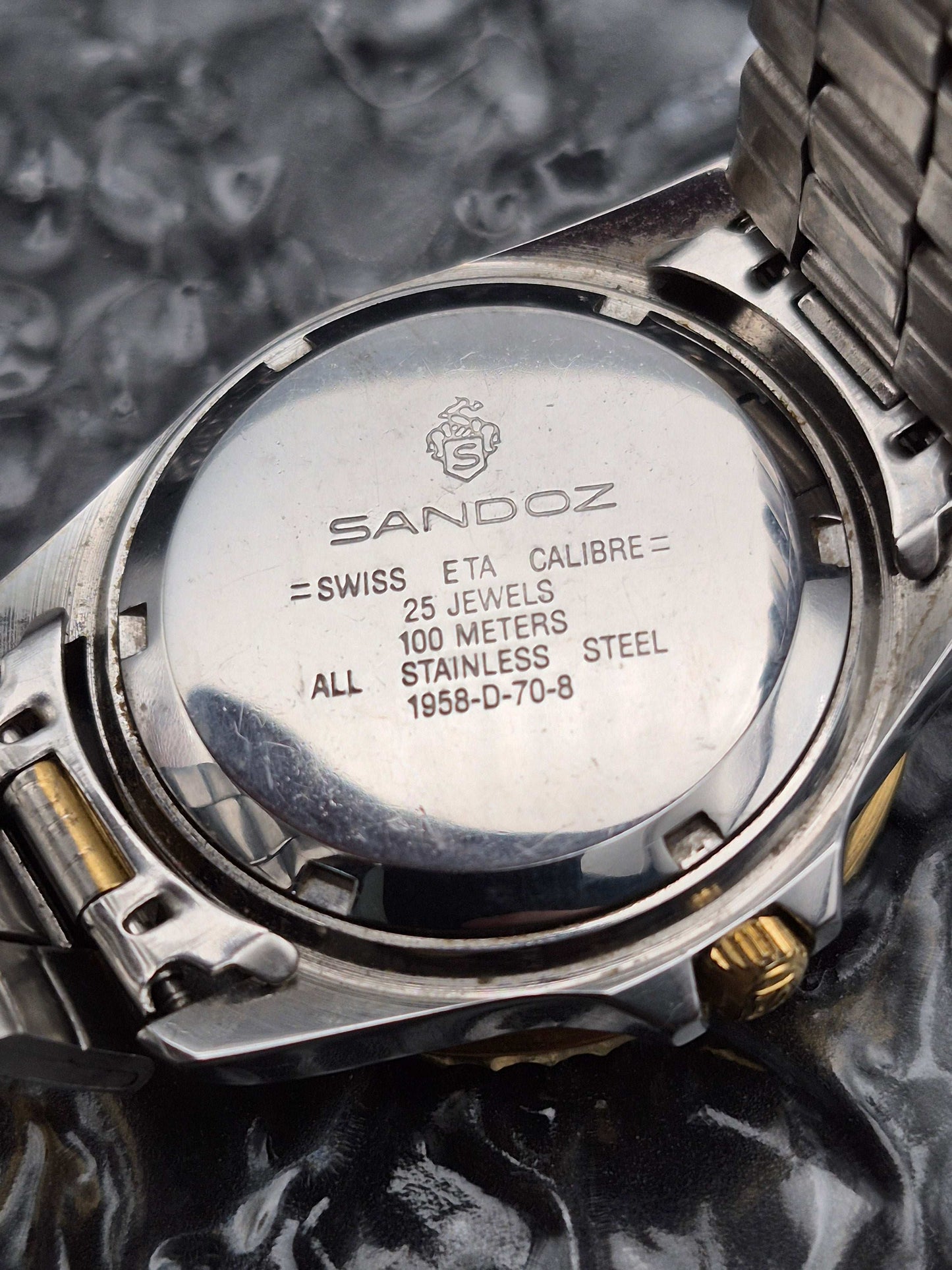 Sandoz Automatic Diver Ref. 1958-D-70-8 Swiss ETA Calibre 25j Two Tone
