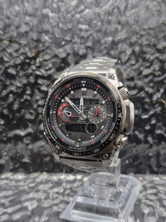 Casio Edifice Tough Solar Ref. ECW-M300E Ana-Digi Wave Ceptor - Red Robin Watches