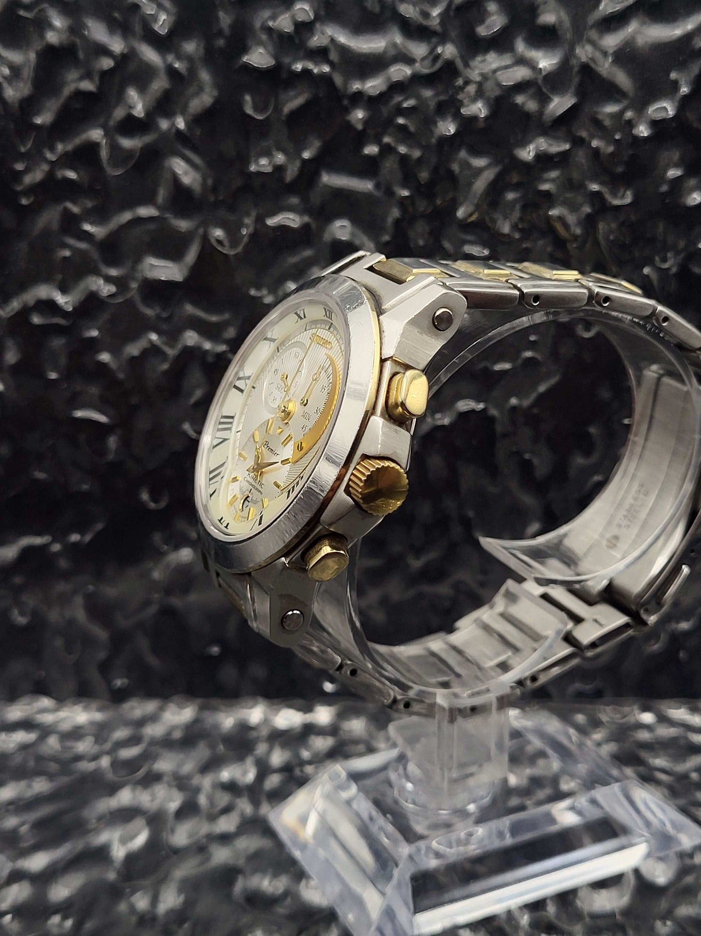 Seiko Kinetic Premier Chronograaf - Ref. 7L22-0AR0 - SNL042 - Full Set - Red Robin Watches