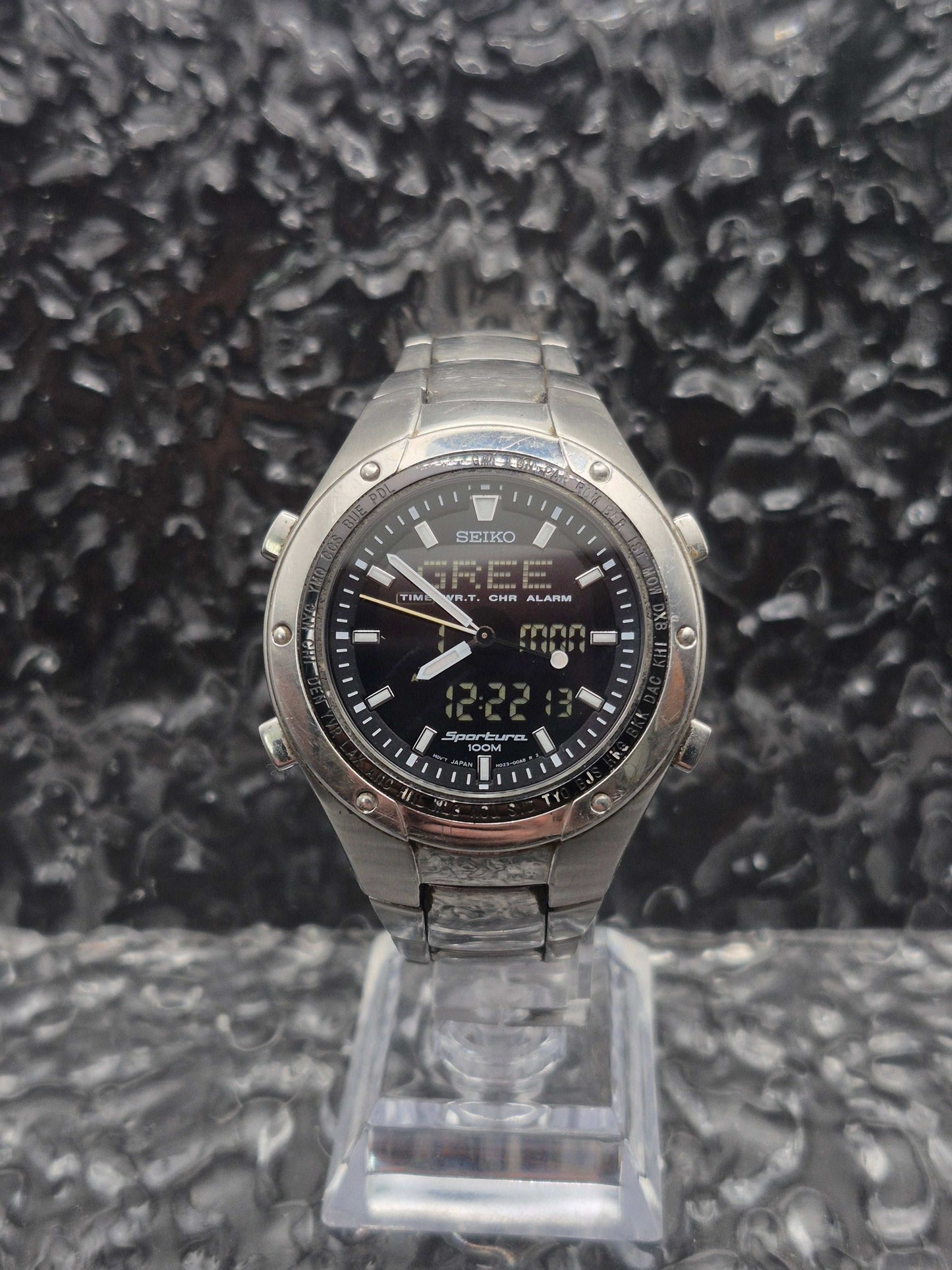 Seiko Sportura Ana-Digi Ref. H023-00A0 Multifunctional Quartz