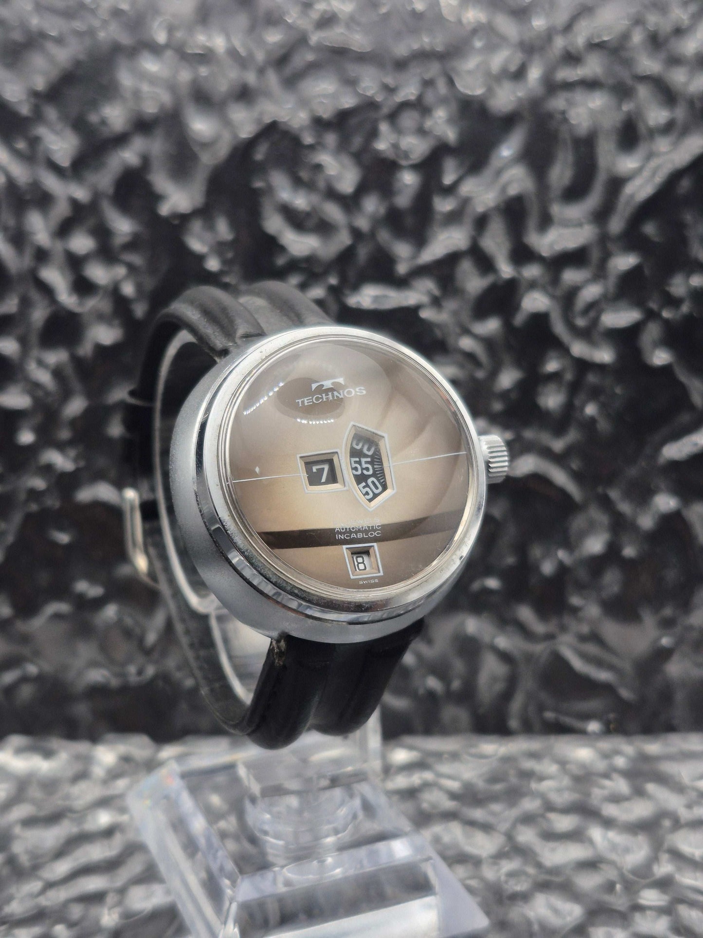 Technos Jump Hour - Bubble Crystal - Automatic Men's Watch
