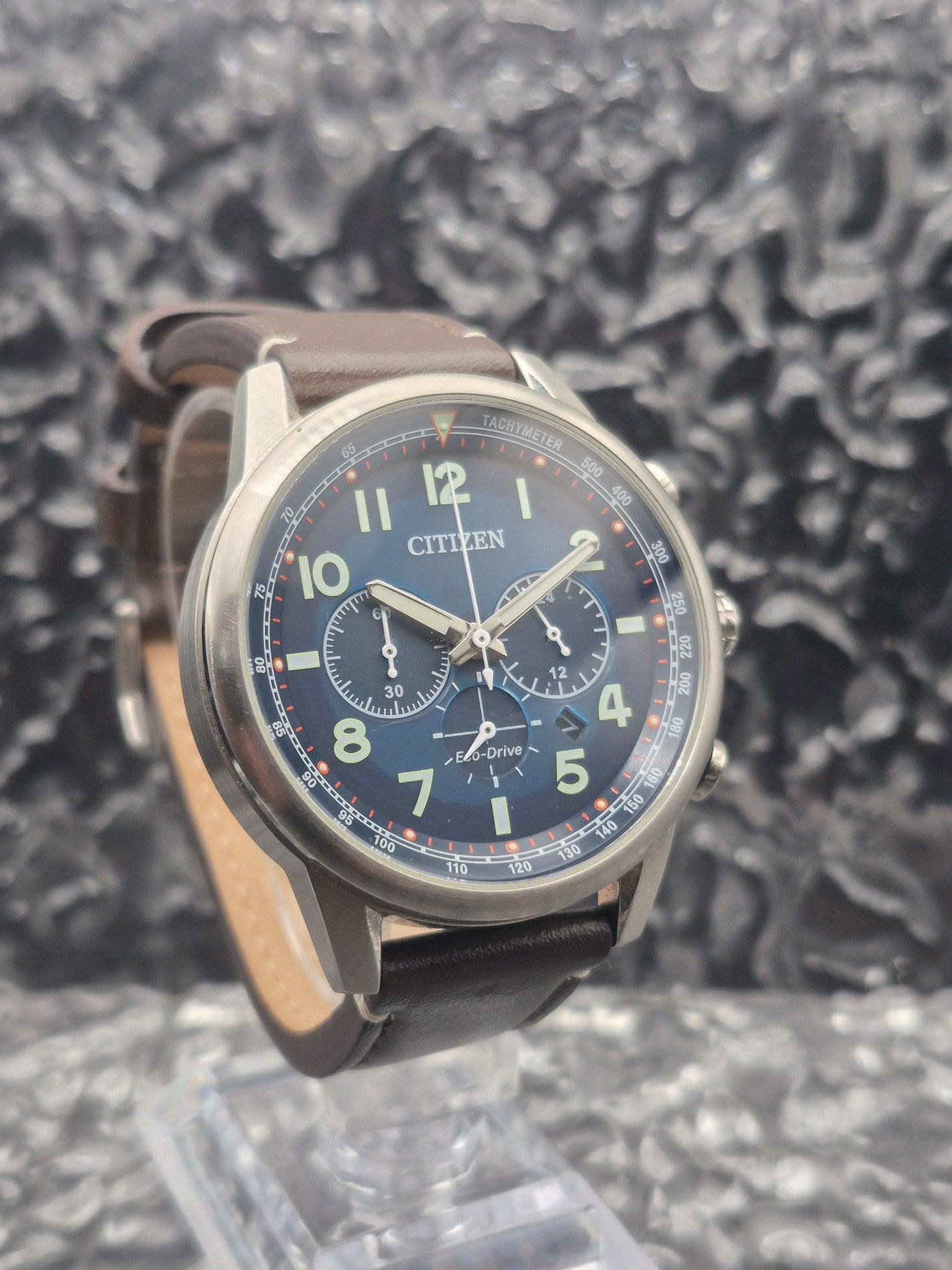 Citizen Eco-Drive Chronograph Ref. B620-S117356 Solar Chronograph Blue Dial