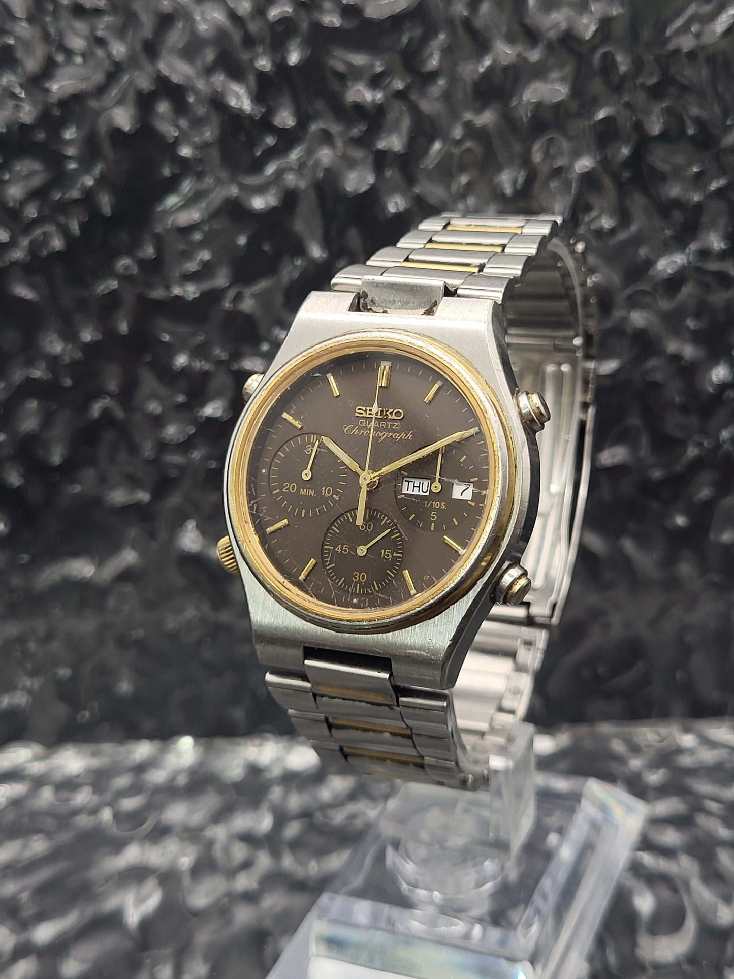 Seiko Chronograph - Ref. 7A38-709P - Brown Dial - Quartz