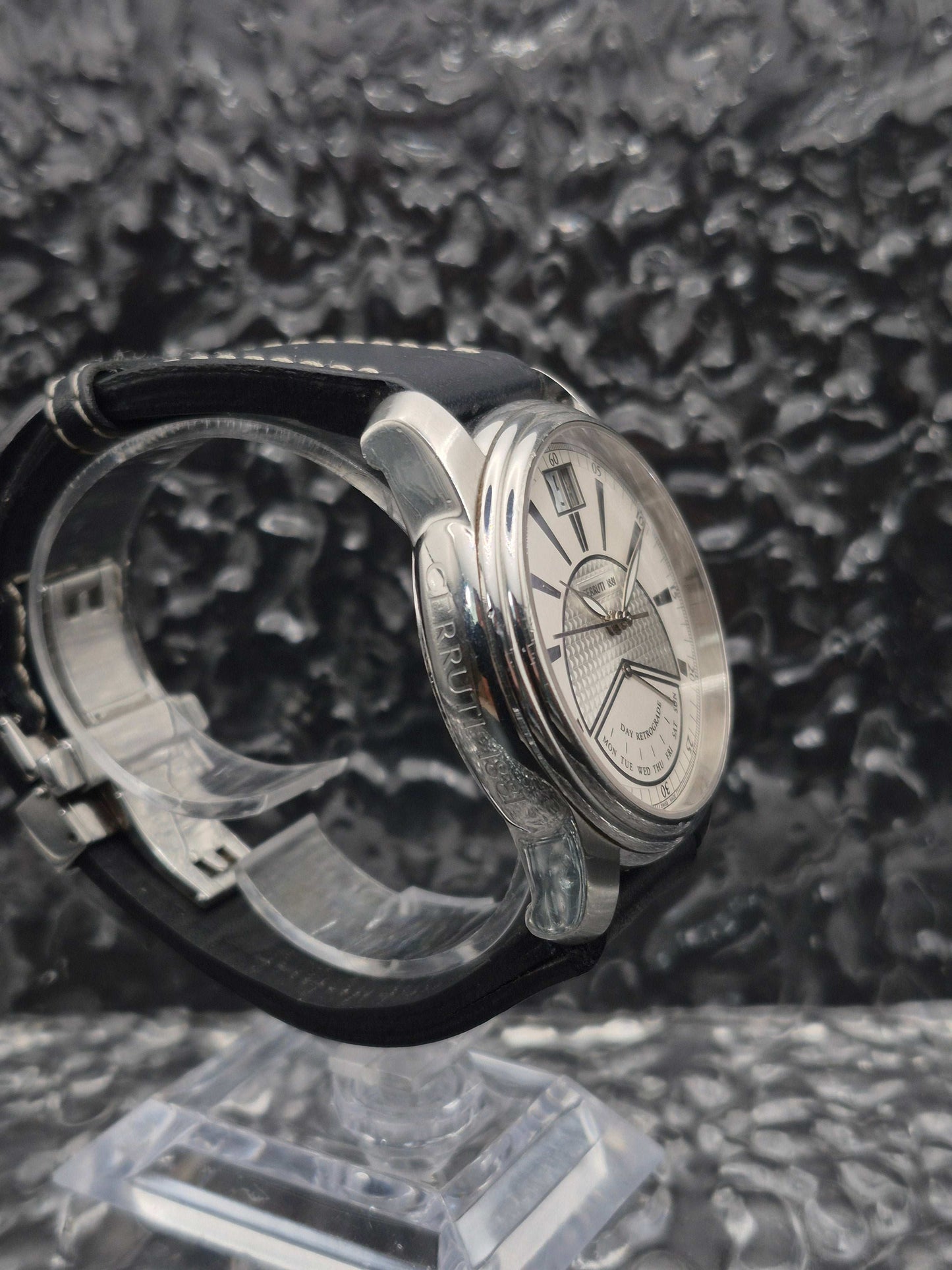 Cerruti 1881 Prestige Retrogade Ref. 10031-1 Quartz Big Date