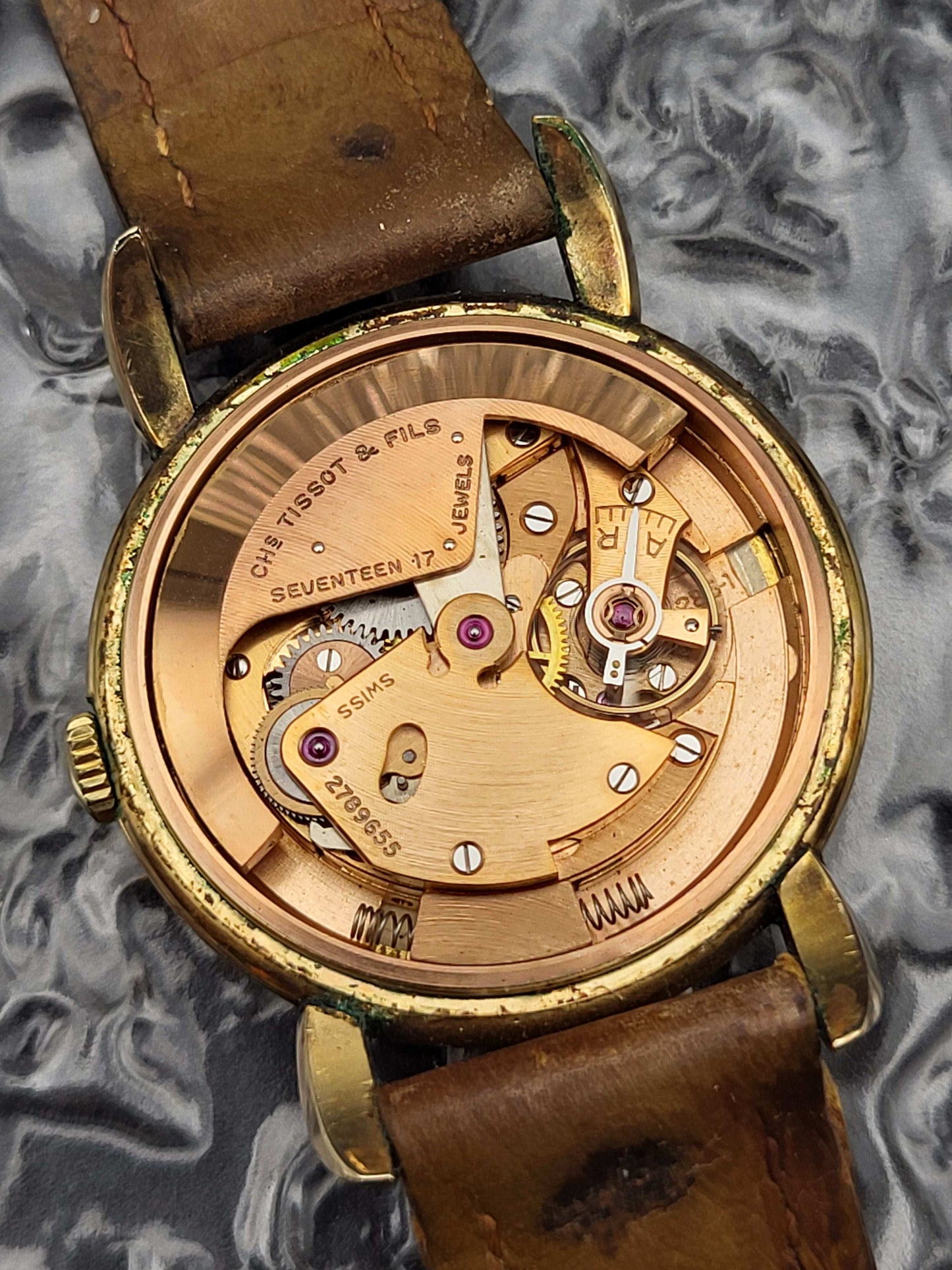 Tissot Bumper Automatic - Ref. 6579-7 - 1950s Men's Watch - Box And Papers