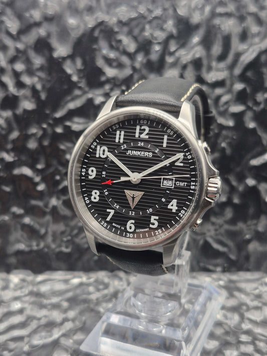 Junkers GMT Tante JU 52 Ref. 6848-2 Full Set Quartz - Red Robin Watches