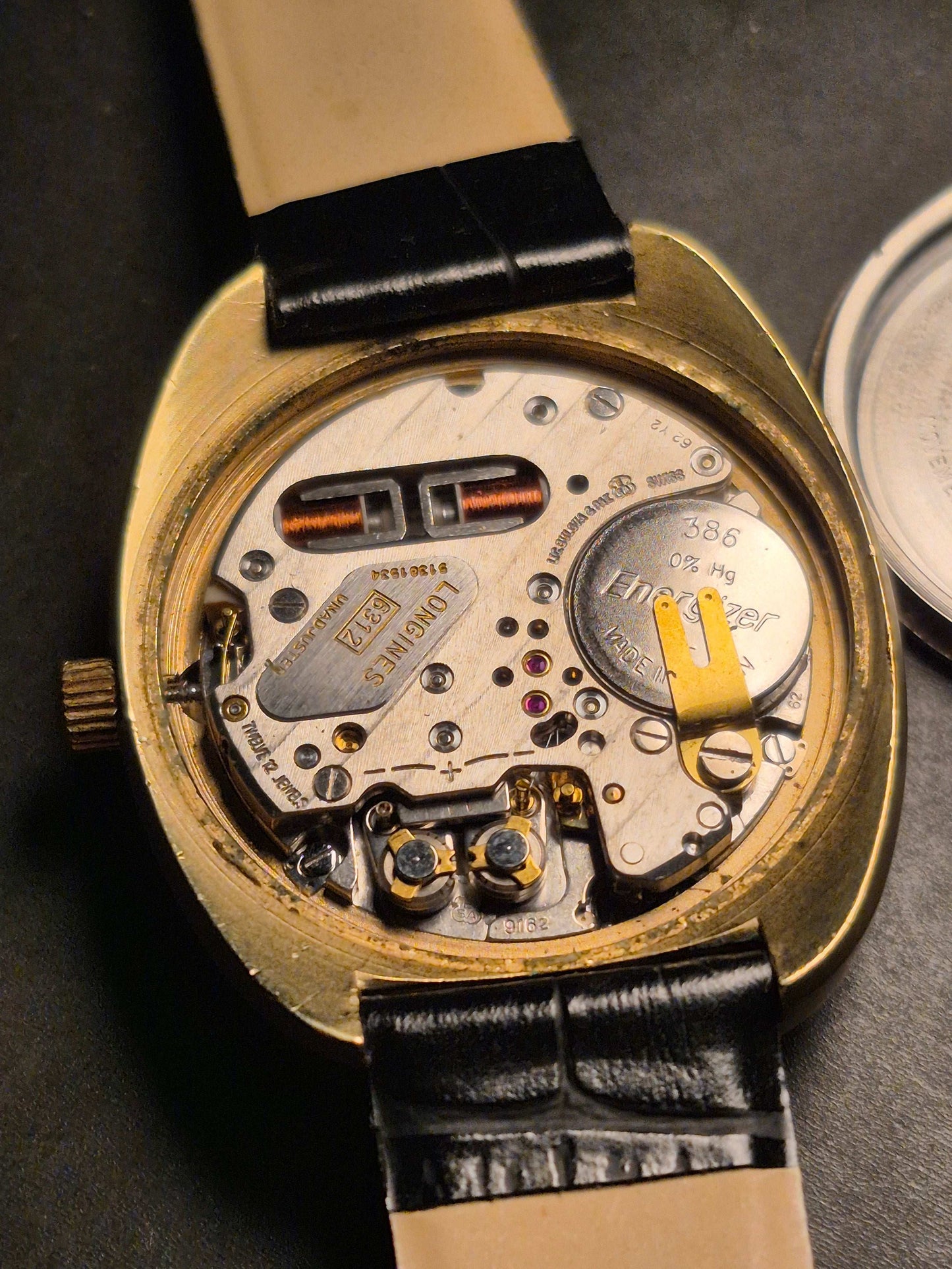 Longines Ultronic Ref. 8617-1 Gold Tone Cal. 6312 Date Sunburst With Papers - Red Robin Watches