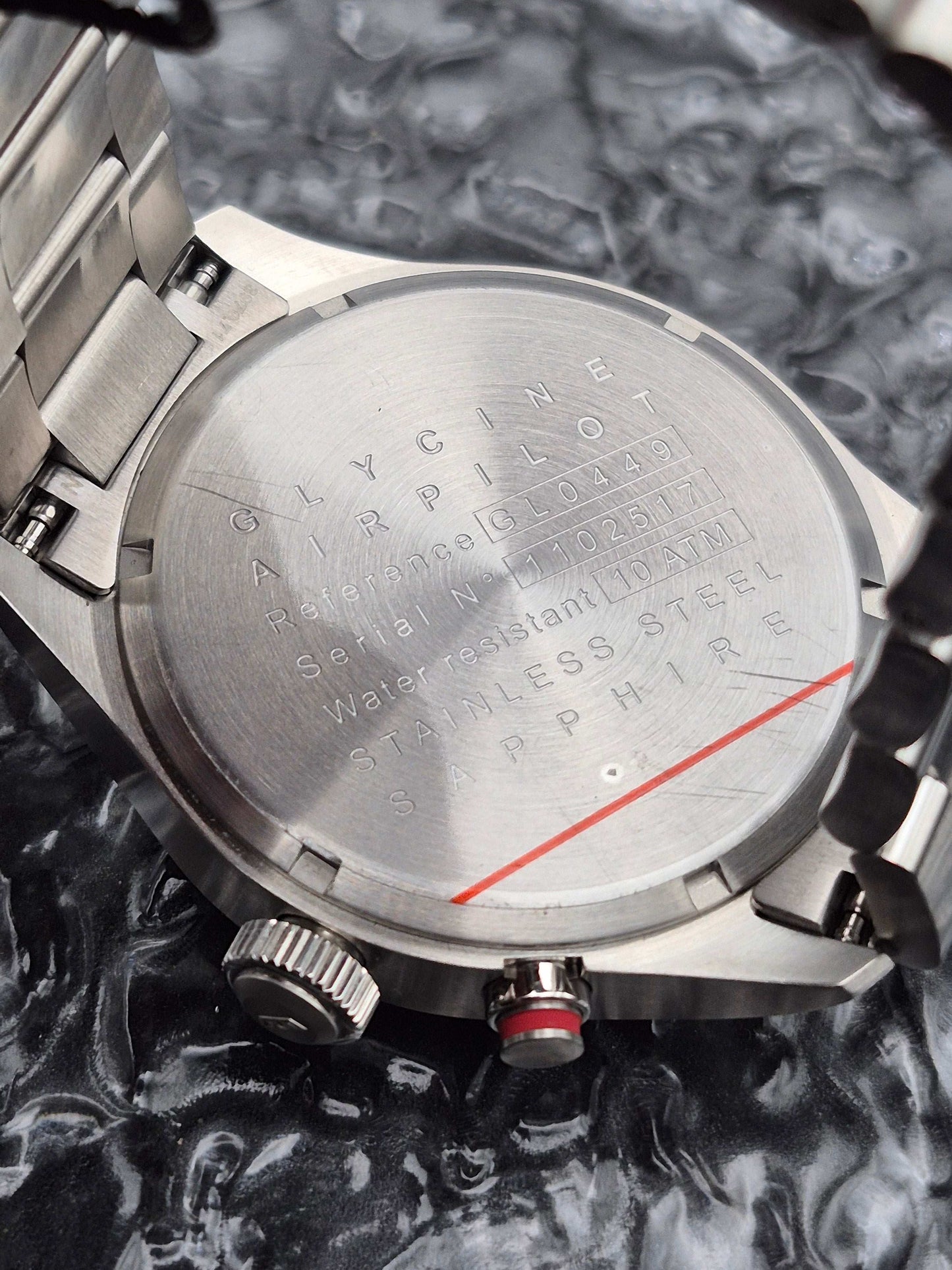 Glycine Airpilot Ref. GL0449 Full Set Blue Dial Quartz - Red Robin Watches