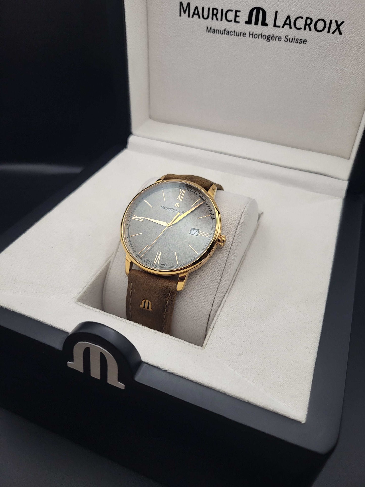 Maurice Lacroix Eliros - Ref. EL1118-PVP01-210-1 - Quartz - Rose Gold - Full Set