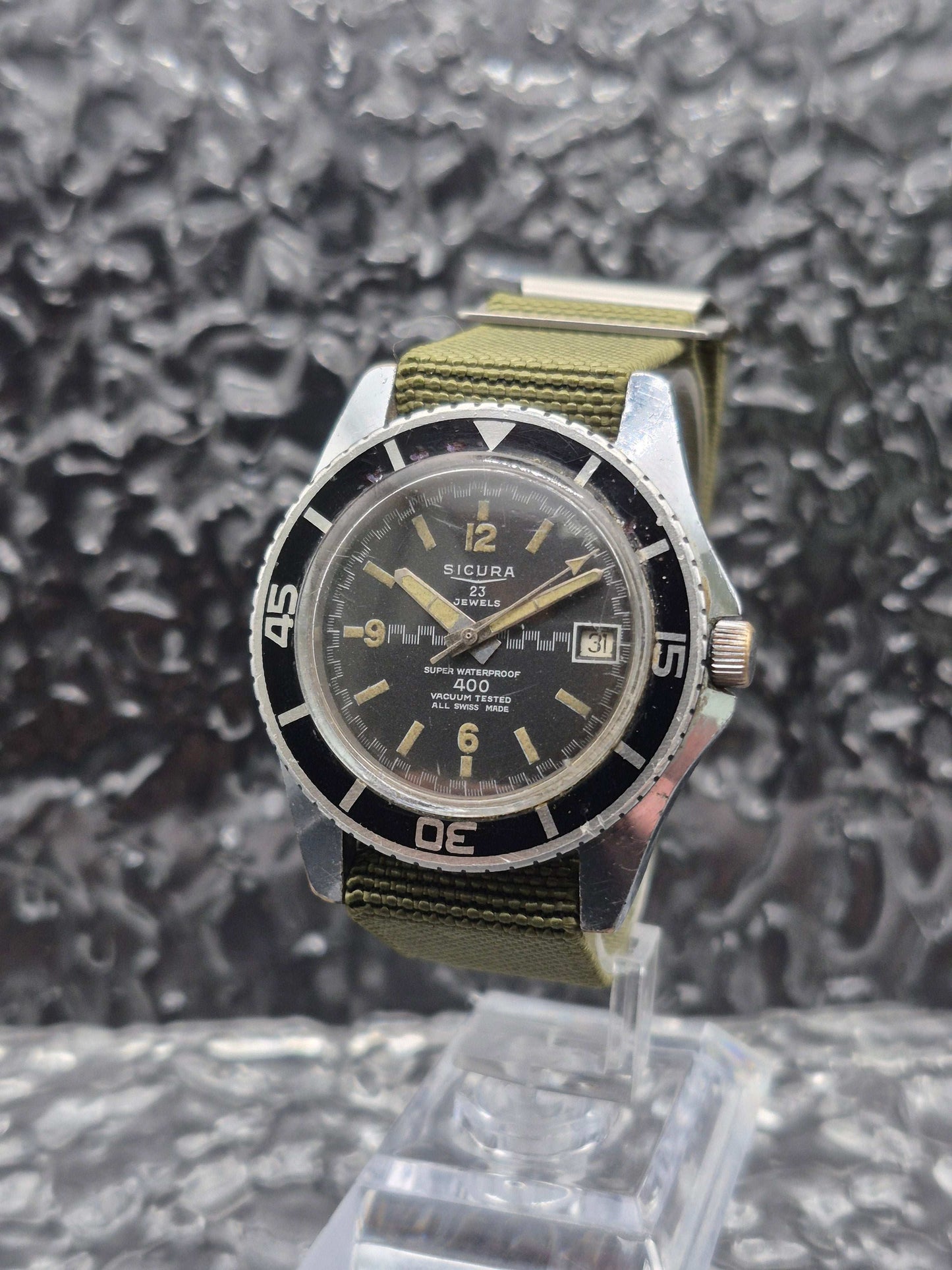 Sicura By Breitling 400 Vacuum Diver Vintage Manual