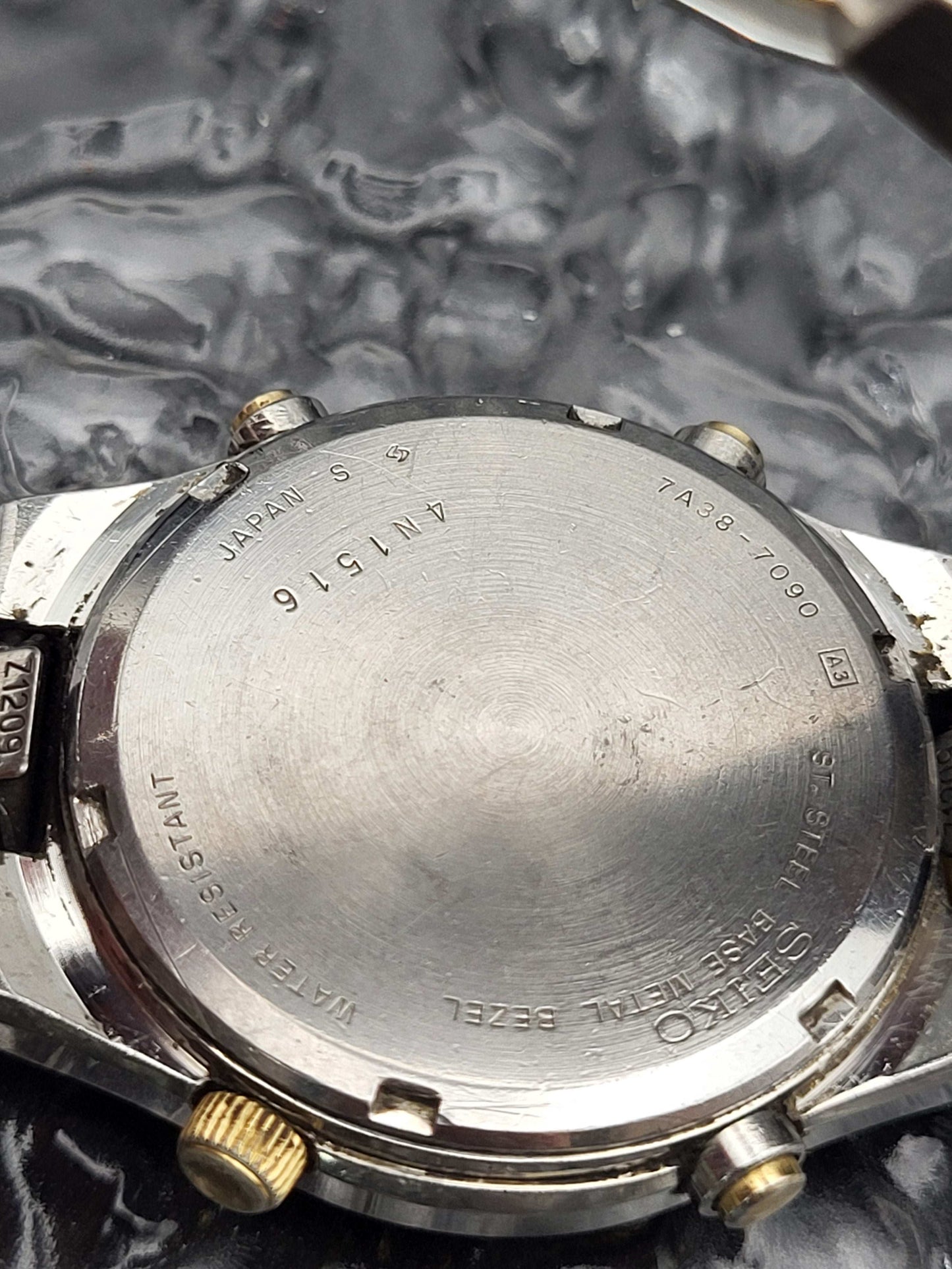 Seiko Chronograph - Ref. 7A38-709P - Brown Dial - Quartz