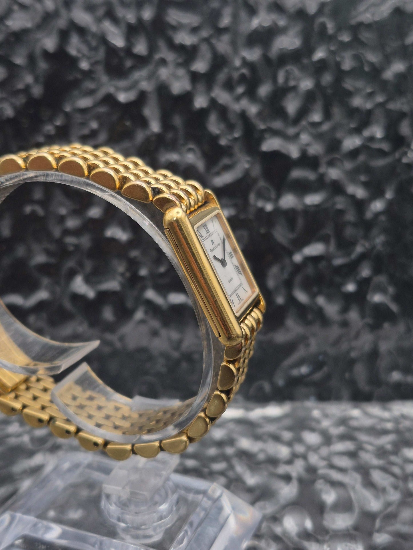 Maurice Lacroix Tank Ref. 32538 Quartz Unique Dial Gold Tone