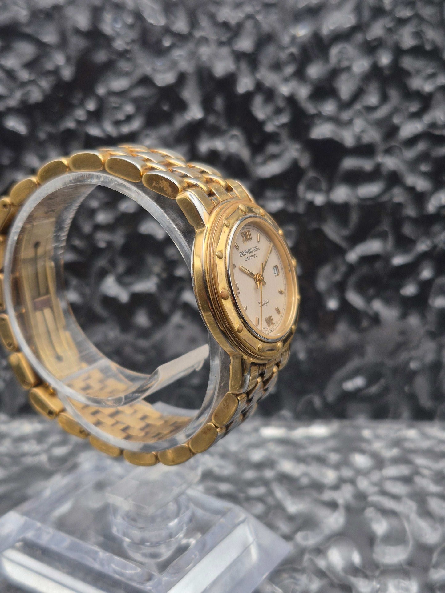 Raymond Weil Tango Ref. 5360 Gold Tone Roman Numerals Ladies