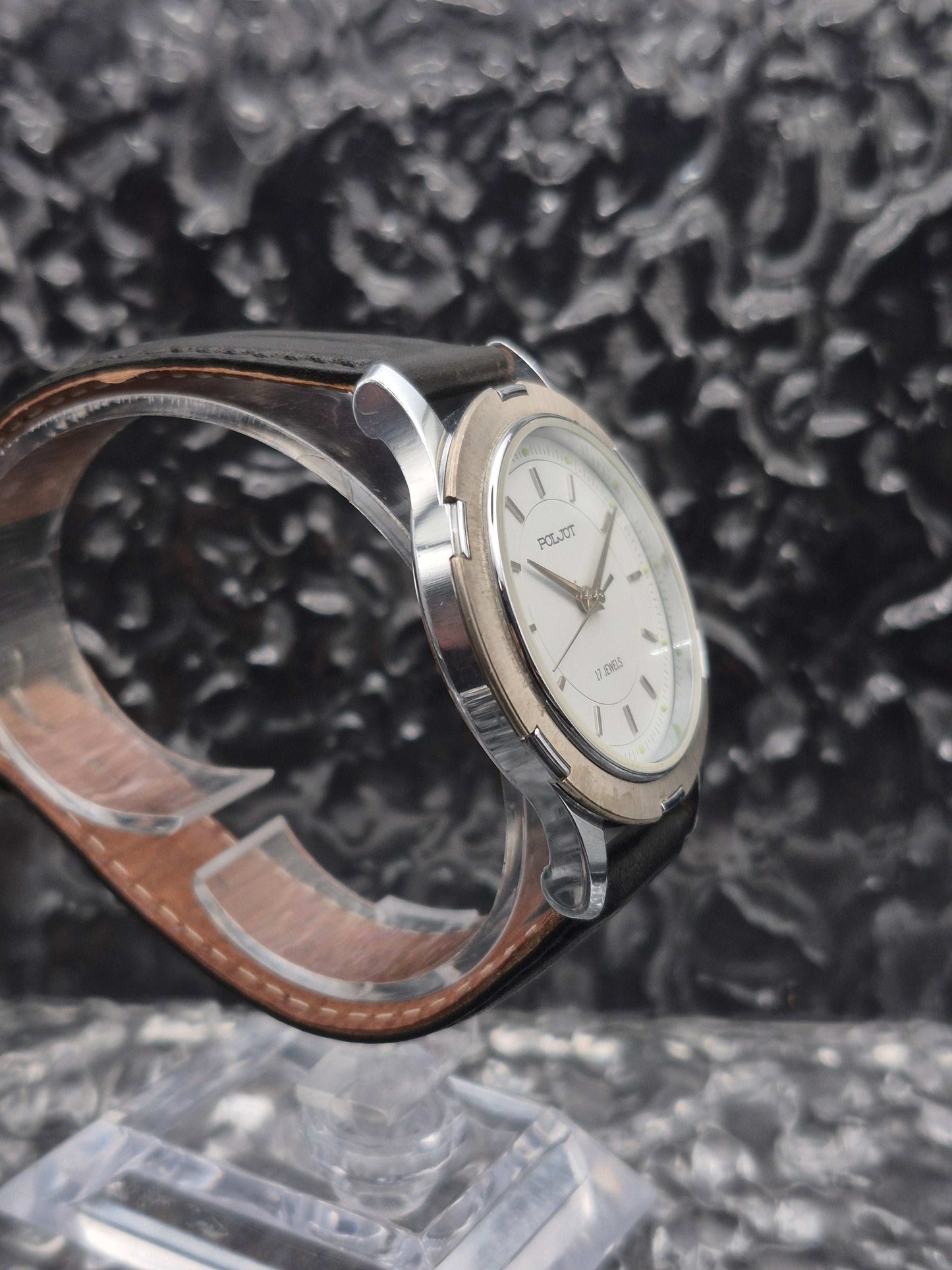 Vintage Poljot Mechanical Men's Watch Made In Russia White Dial - Red Robin Watches