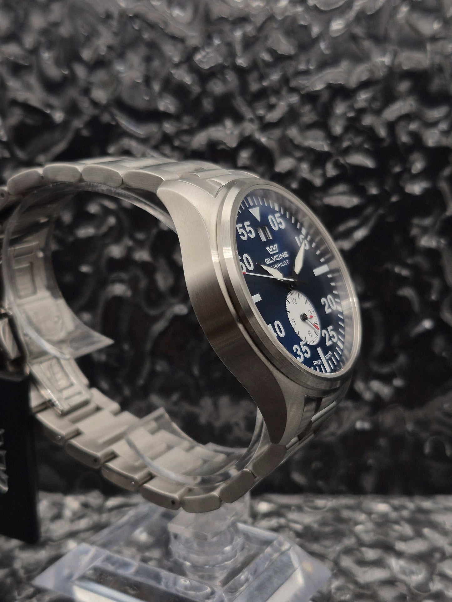 Glycine Airpilot Ref. GL0449 Full Set Blue Dial Quartz - Red Robin Watches