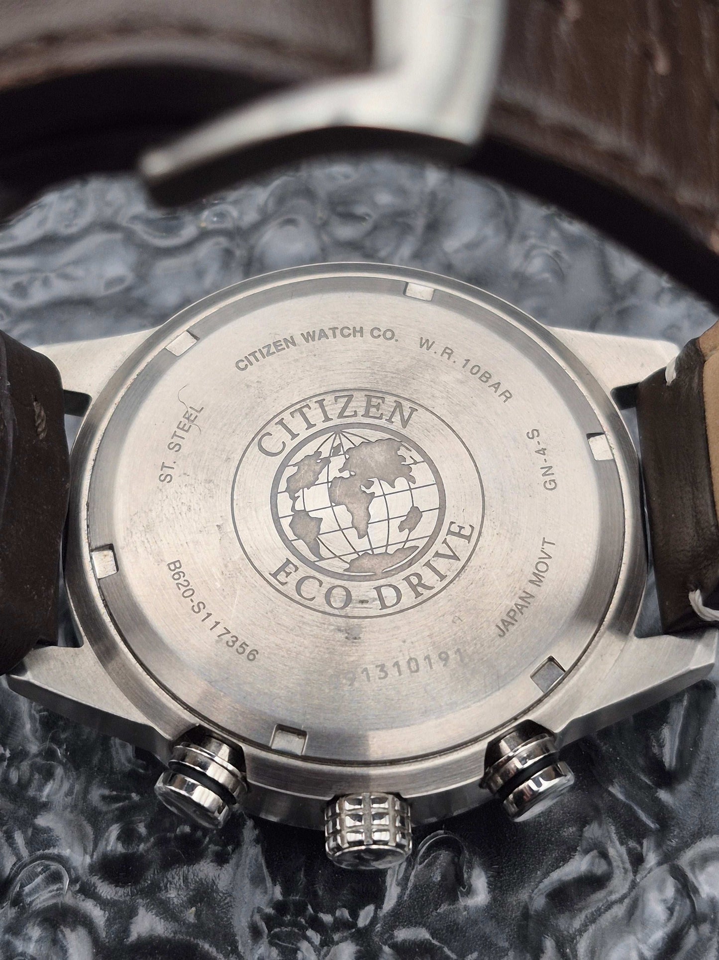 Citizen Eco-Drive Chronograph Ref. B620-S117356 Solar Chronograph Blue Dial