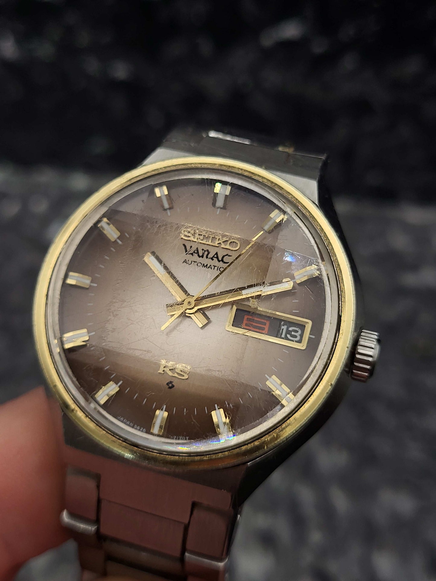 Seiko King Seiko Vanac - Ref. 5626-7220 - Kanji Day Date - Automatic - Facet Crystal - Red Robin Watches