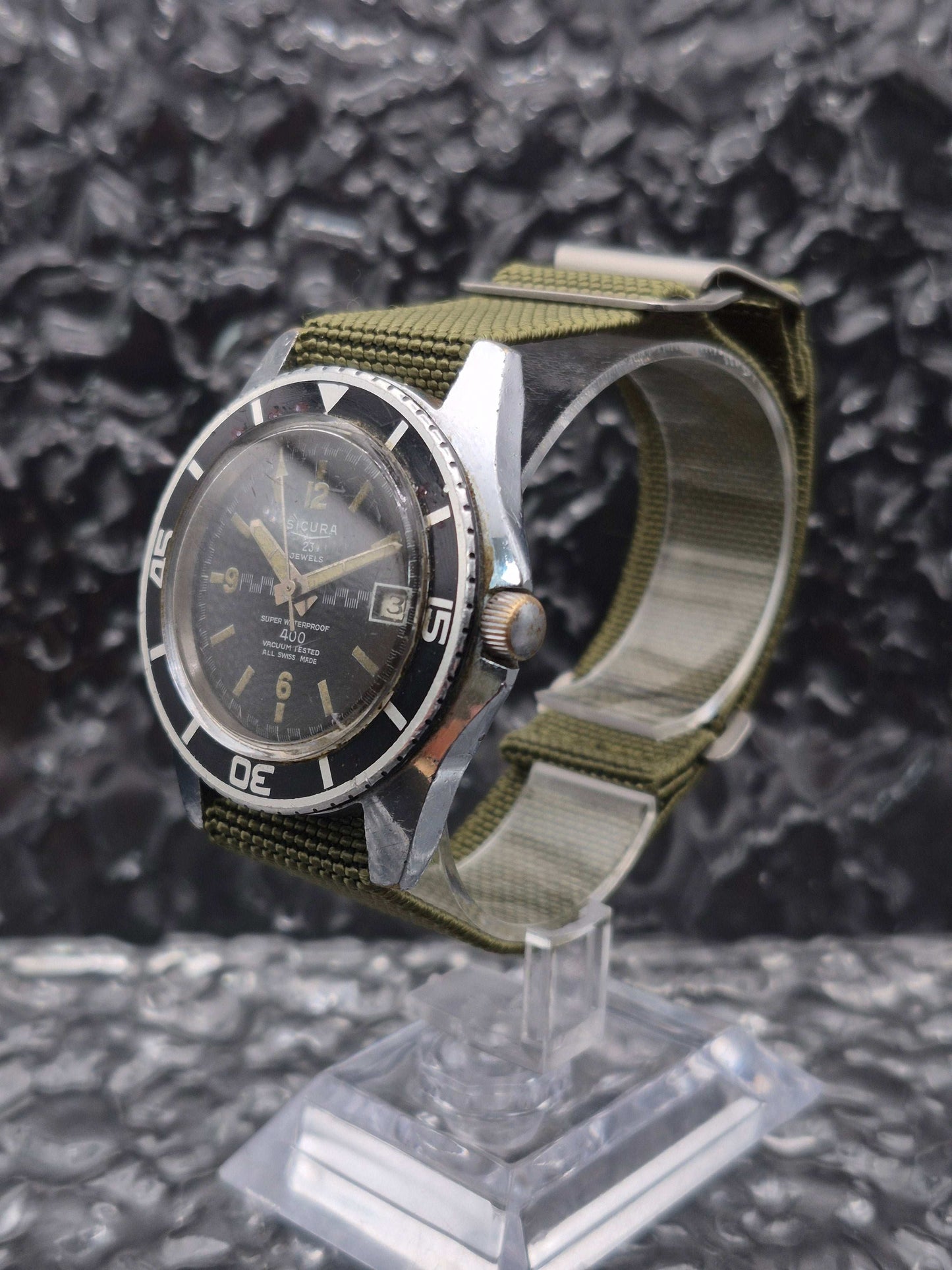 Sicura By Breitling 400 Vacuum Diver Vintage Manual