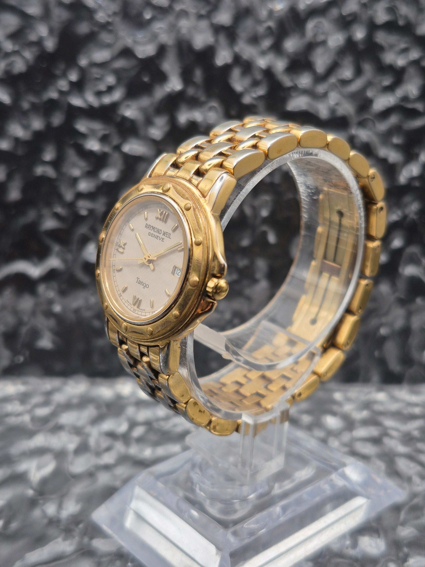 Raymond Weil Tango Ref. 5360 Gold Tone Roman Numerals Ladies