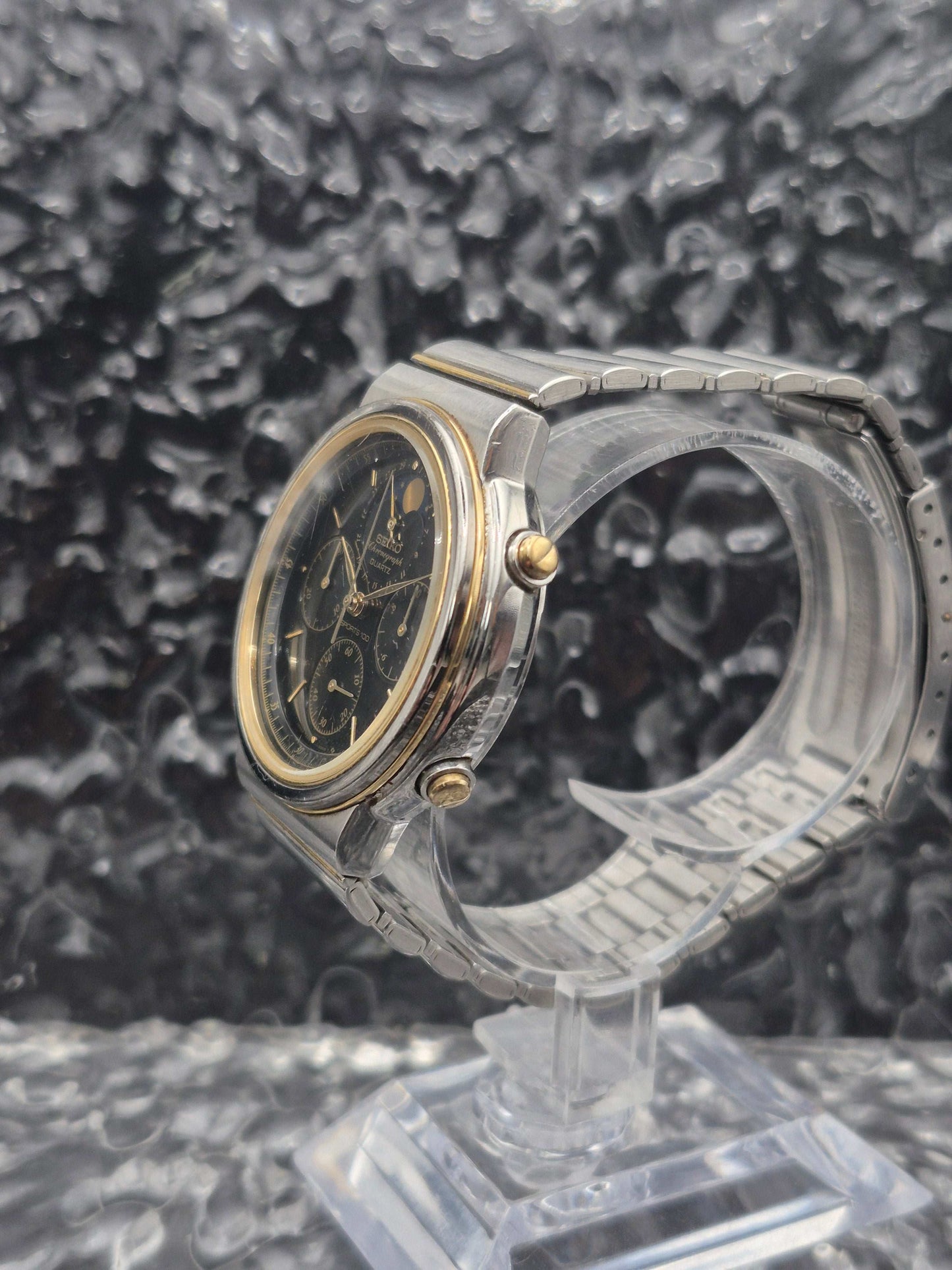 Seiko Sports 100 Moonphase Ref. 7A48-5010 Quartz Chronograph