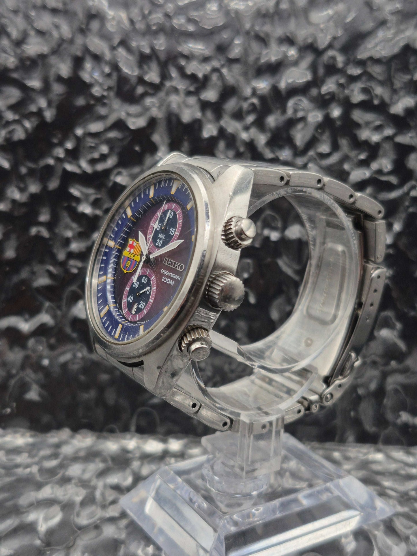 Seiko FC Barcelona Ref. 7T94-0BT0 Quartz Chronograph
