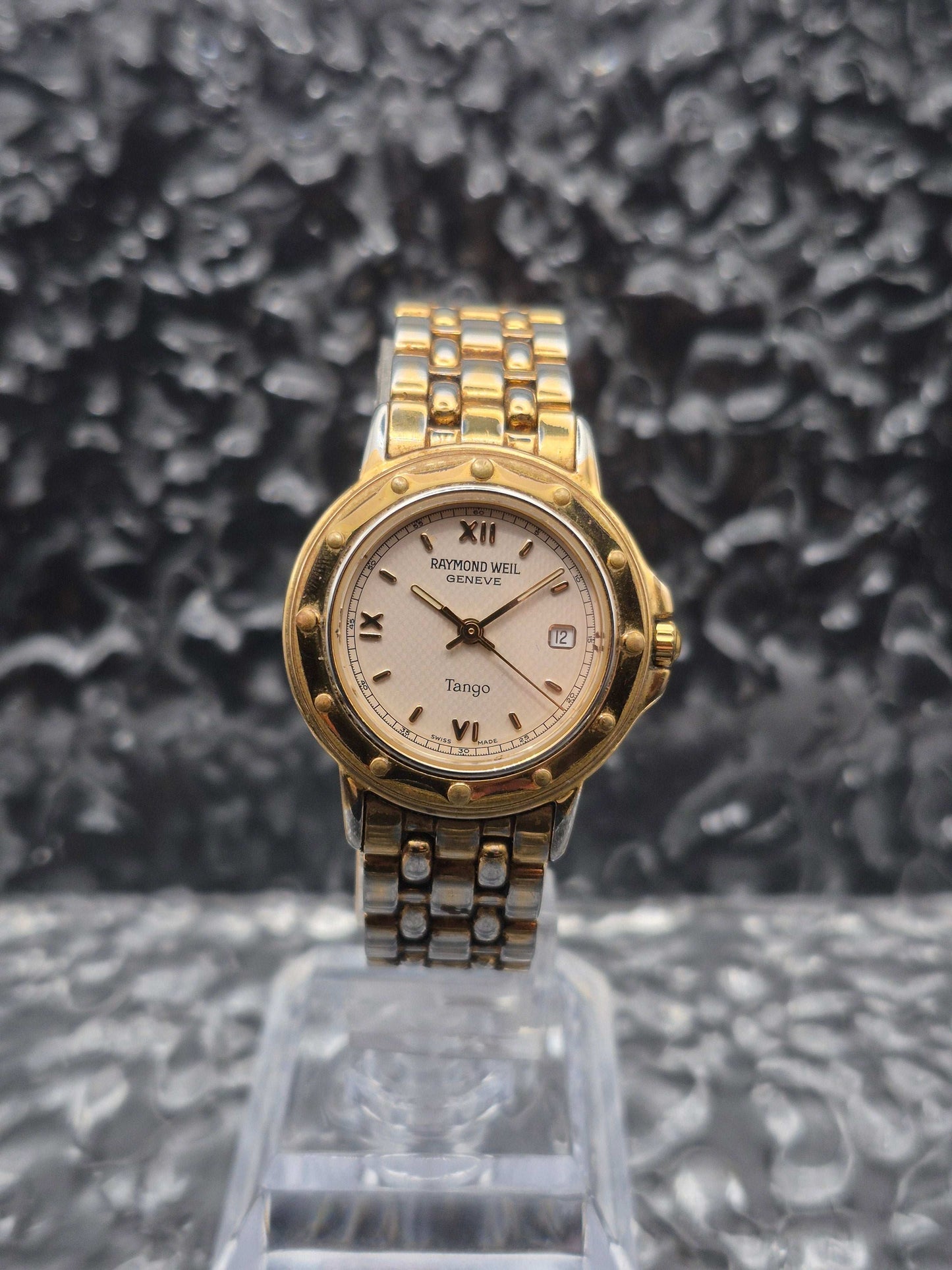 Raymond Weil Tango Ref. 5360 Gold Tone Roman Numerals Ladies