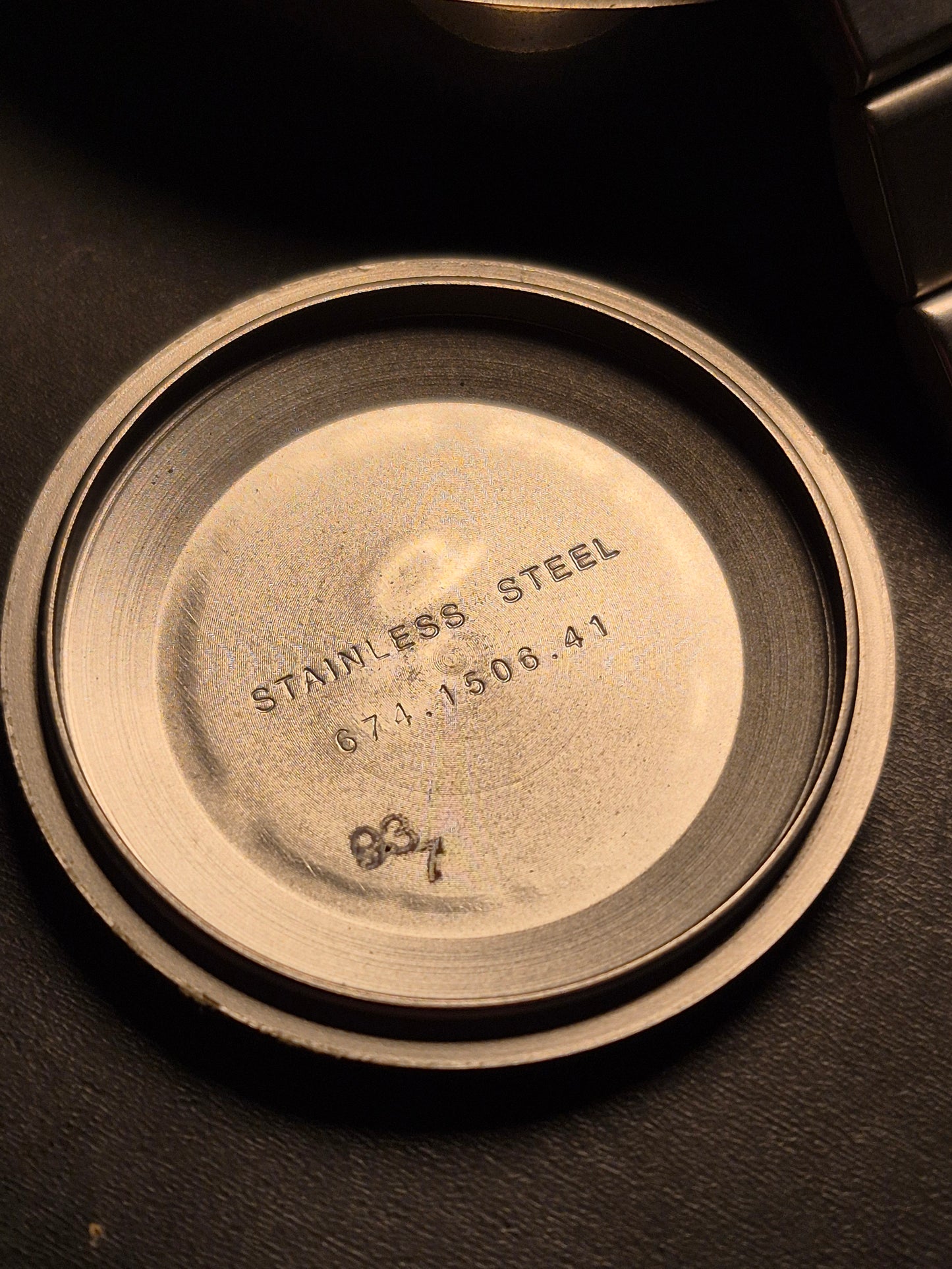 Porsche Design By Eterna Ref. 1506.41 Black Dial Valjoux 7750 Automatic - Box And 925 Cufflinks