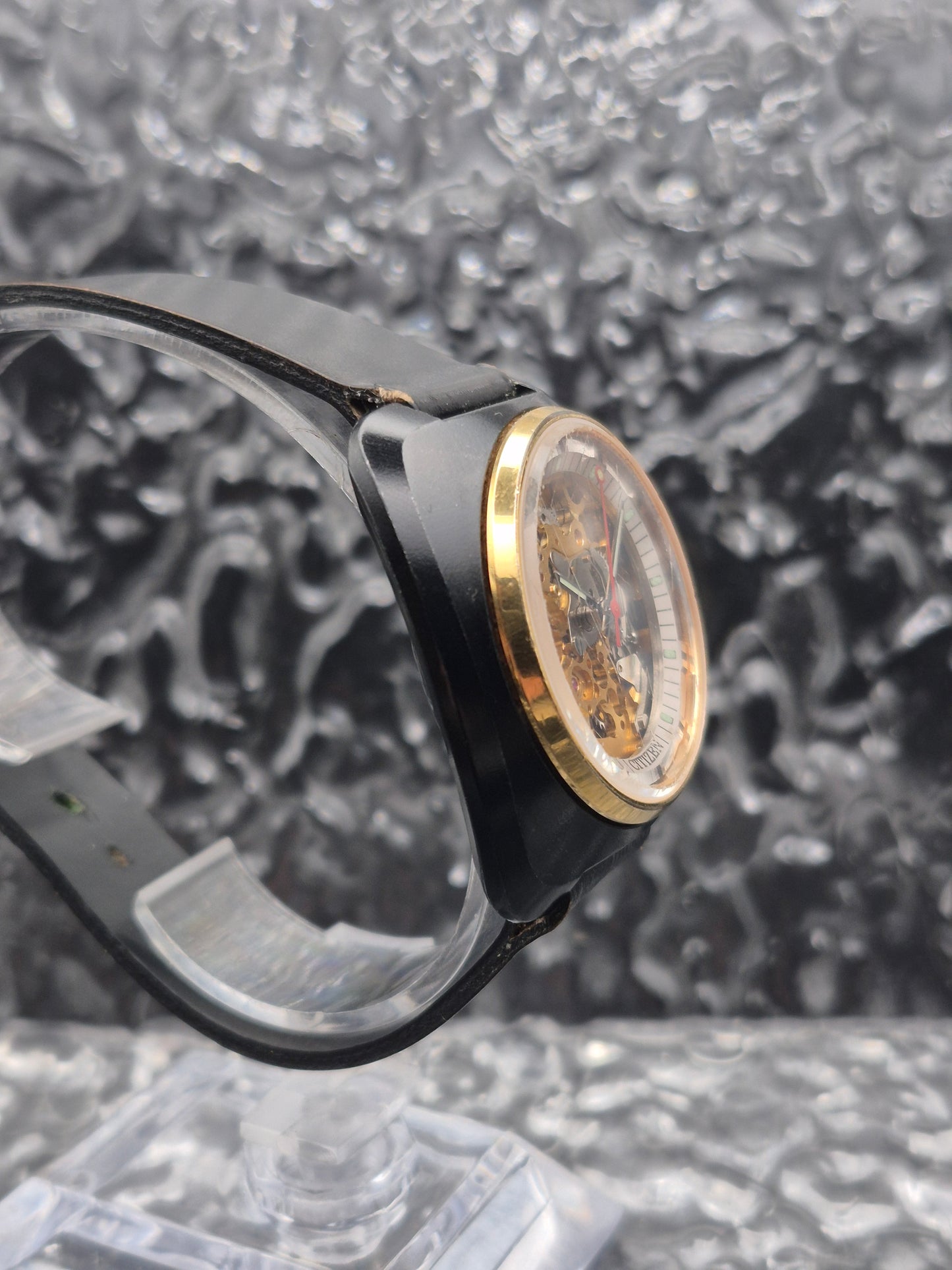 Citizen Skeleton Automatic Watch Ref. 4-385241 Black Case