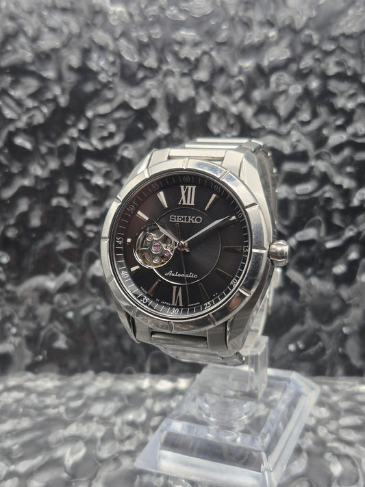 Seiko 'Open Heart' Automatic Ref. 4R38-00F0 Black Dial