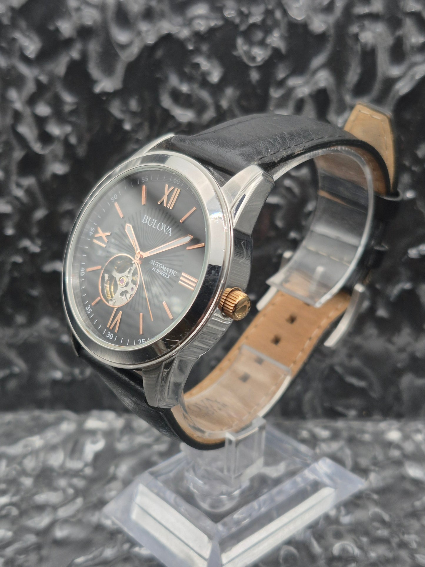 Bulova Marine Star Ref. 98A144 Two Tone Automatic Open Heart