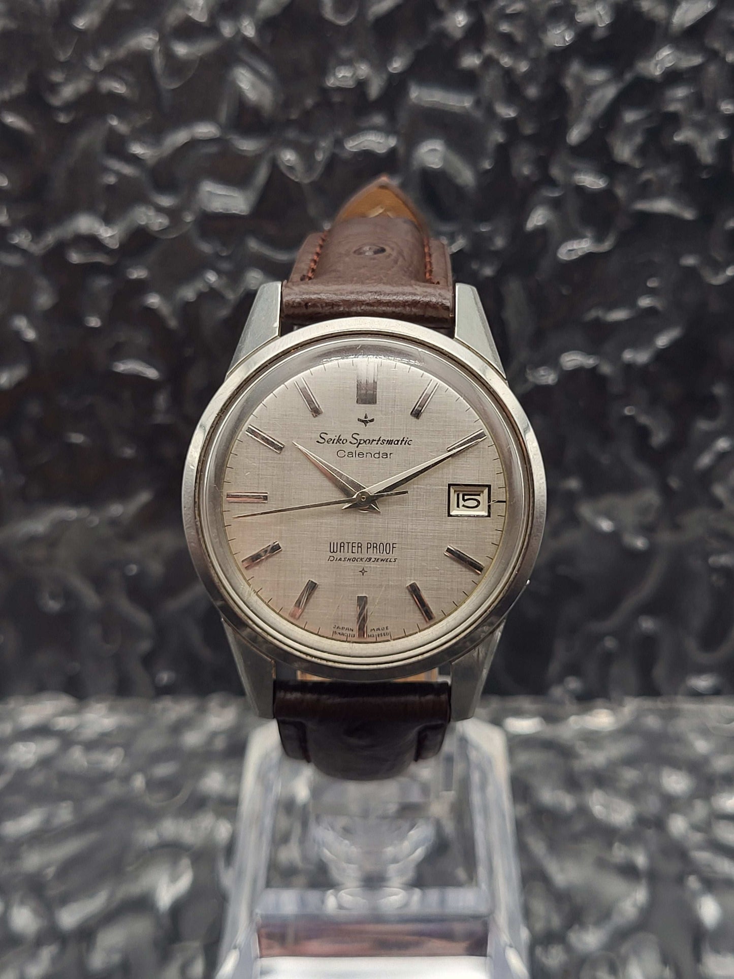 Seiko Sportsmatic Calendar - Ref. J13057 - Linen Wijzerplaat