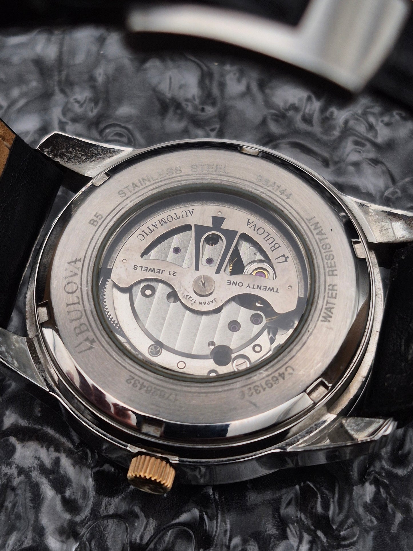 Bulova Marine Star Ref. 98A144 Two Tone Automatic Open Heart - Red Robin Watches