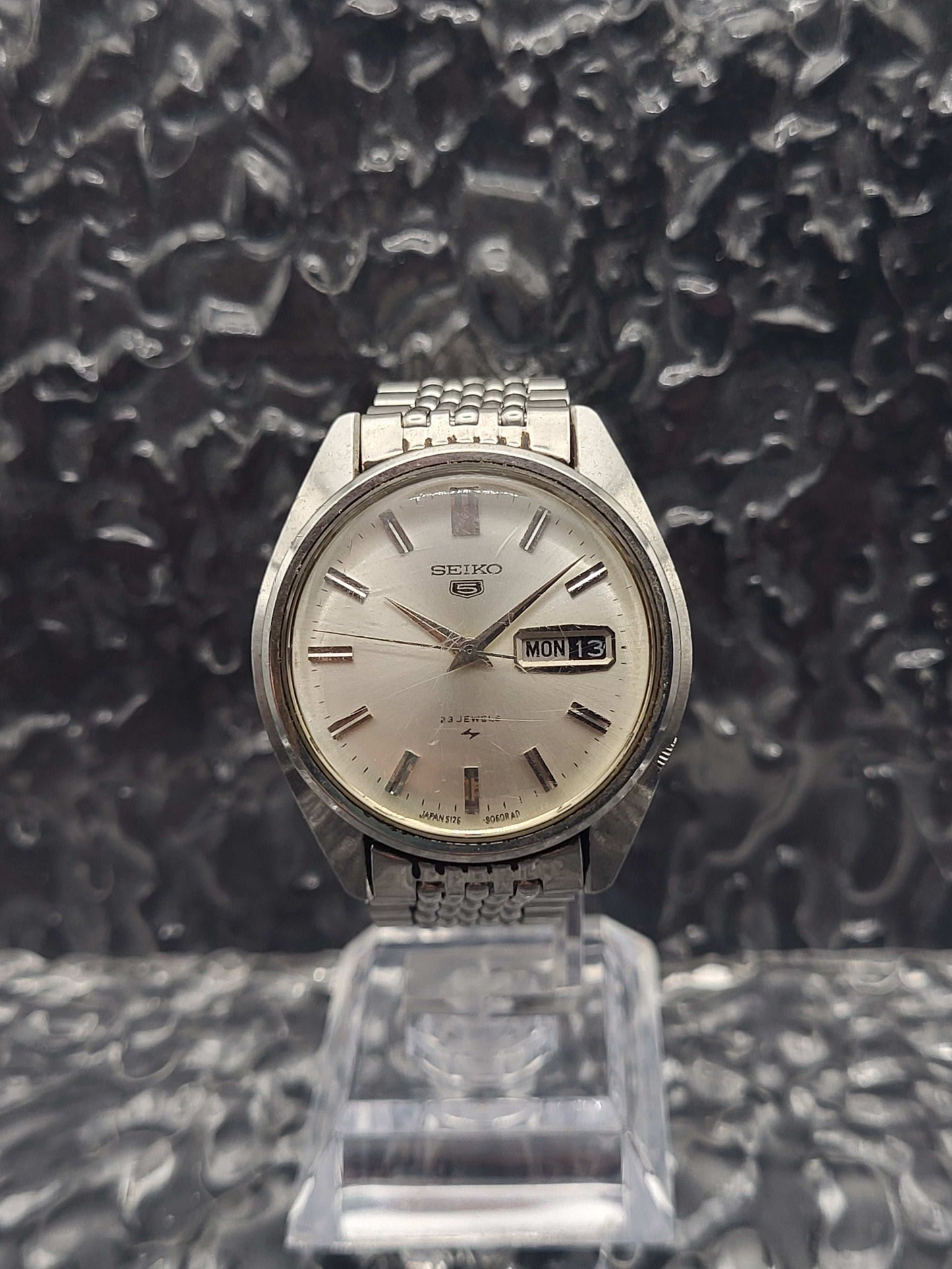 Seiko 5 - Ref. 5126-8060 - Automaat - Beads of Rice Band
