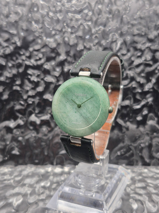 Tissot Rockwatch Ref. R150 Green Stone Unisex Watch With Box