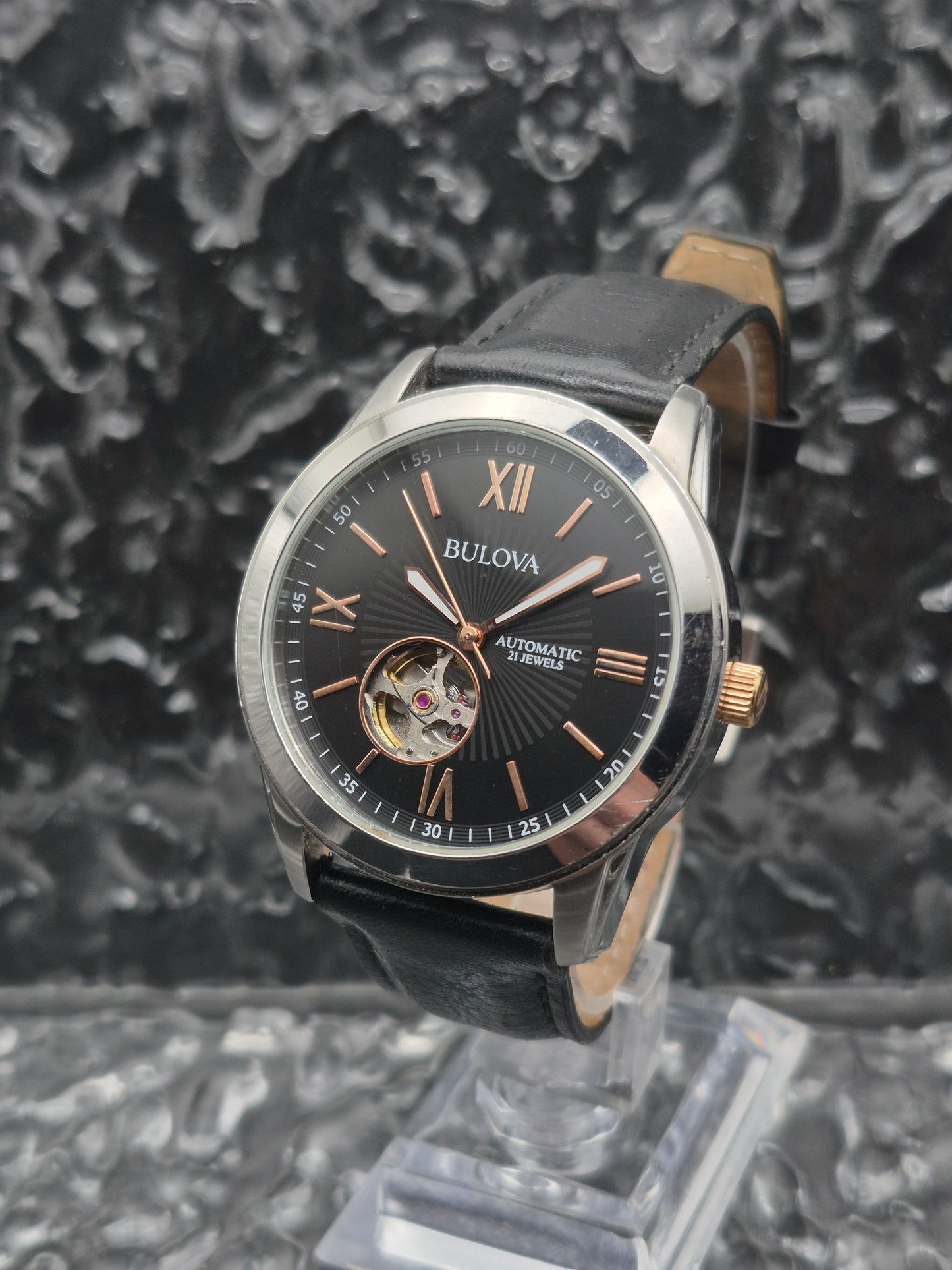 Bulova Marine Star Ref. 98A144 Two Tone Automatic Open Heart