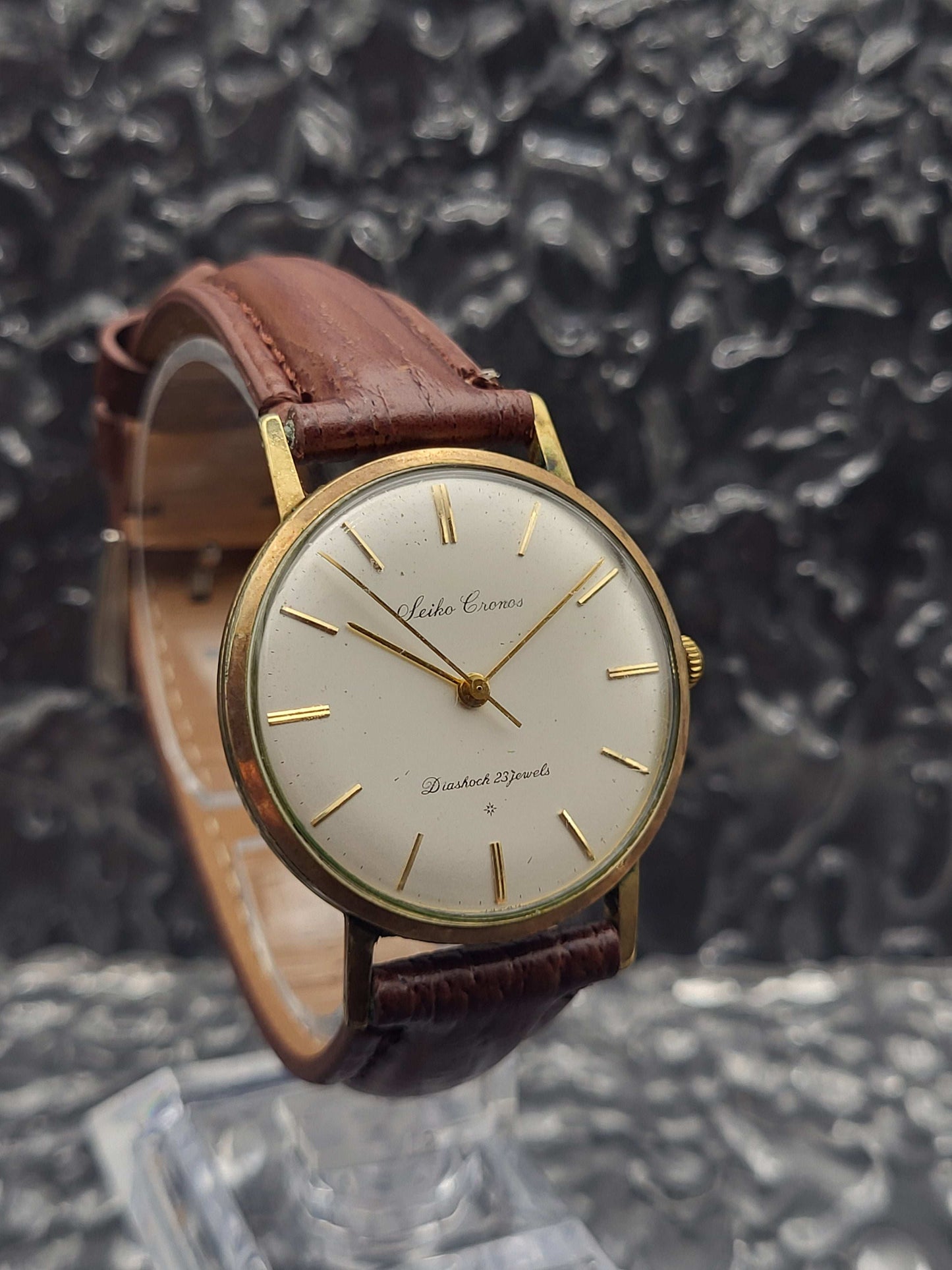 Seiko Cronos - Diashock 23j - Manual - Goudkleurig