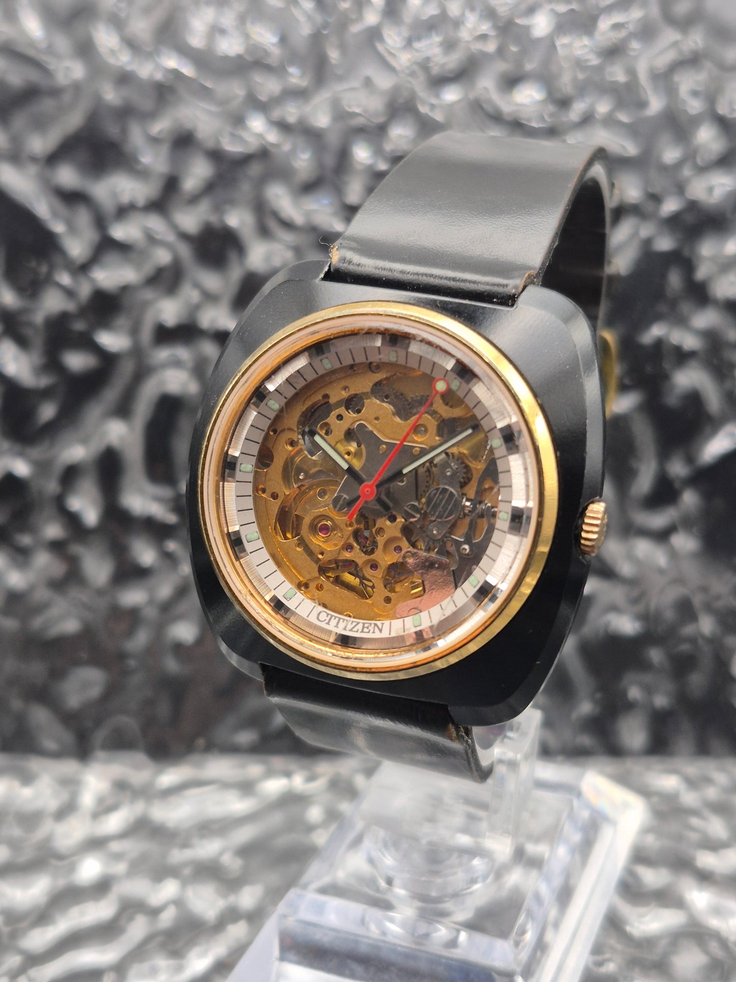 Citizen Skeleton Automatic Watch Ref. 4-385241 Black Case