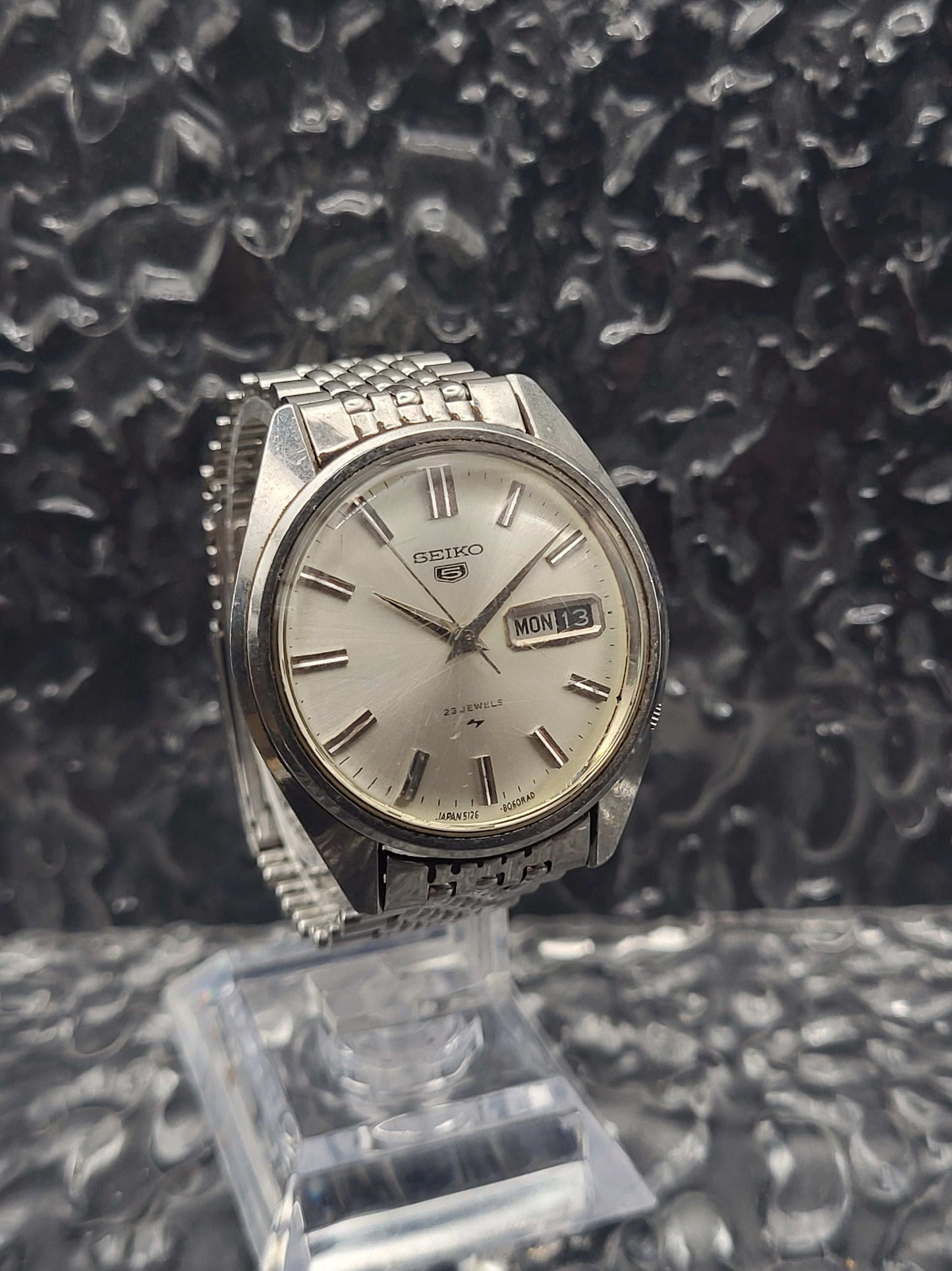 Seiko 5 - Ref. 5126-8060 - Automaat - Beads of Rice Band