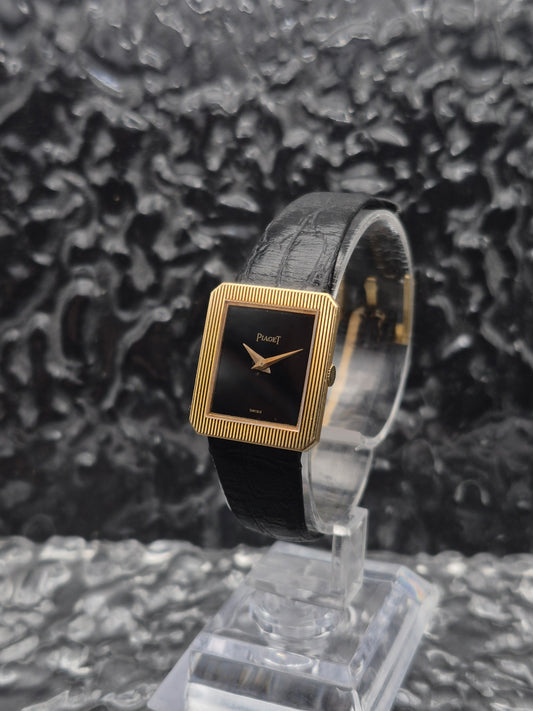 Piaget Protocole Onyx Black Dial Ref. 4154 Solid Gold - Original Buckle - Red Robin Watches