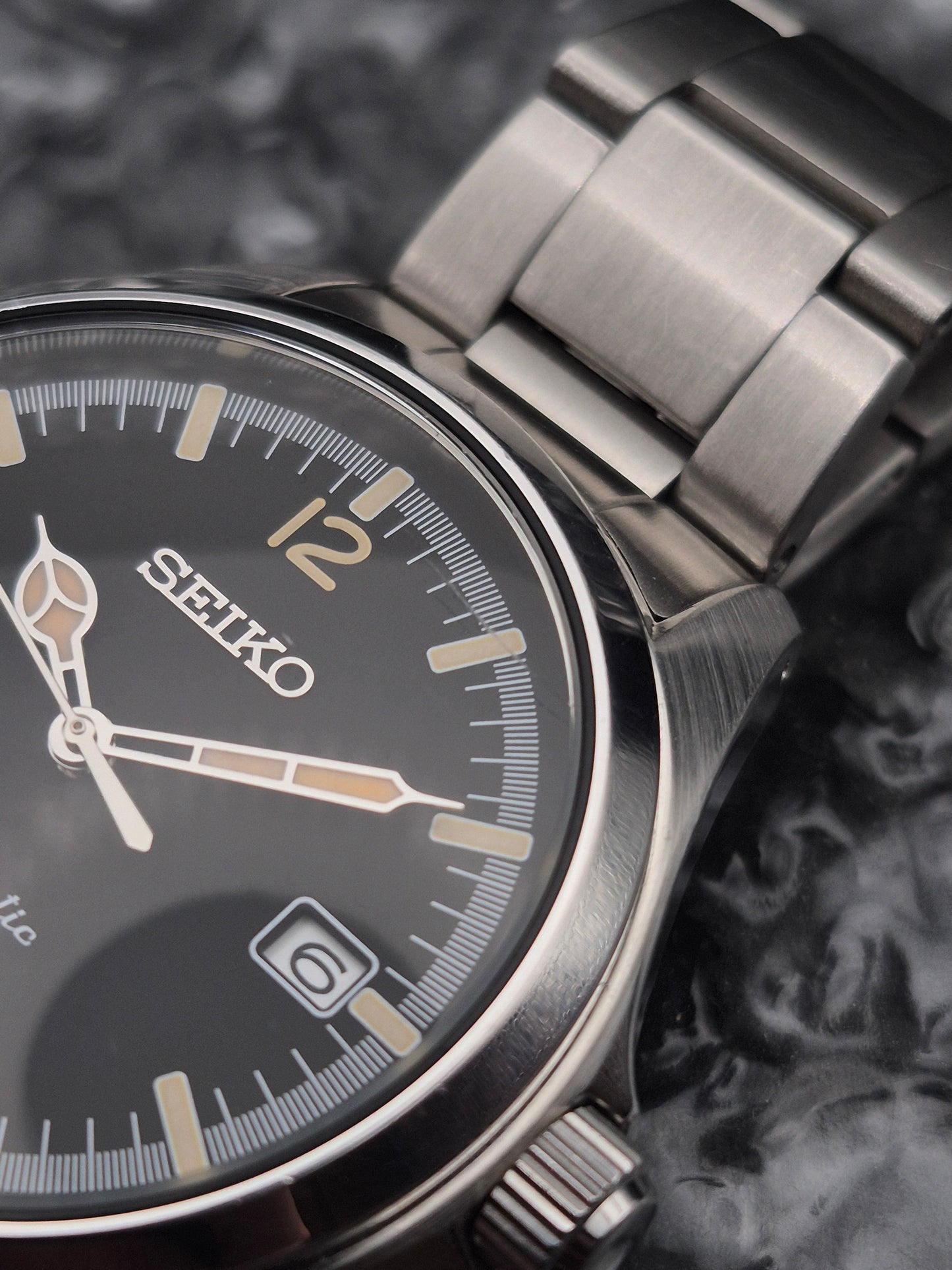 Seiko x TiCTAC Limited Edition Ref. SZSB006 - 4R35-02R0 Full Set Black Dial