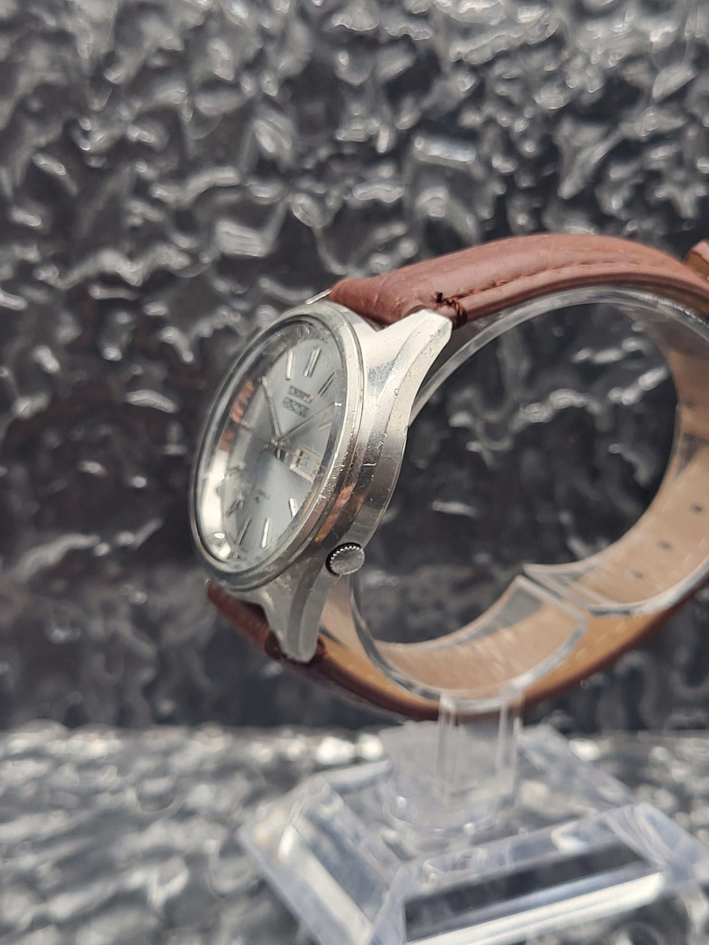 Seiko 5 Actus - Ref. 7019-7060 - Blauwgrijs - Kanji