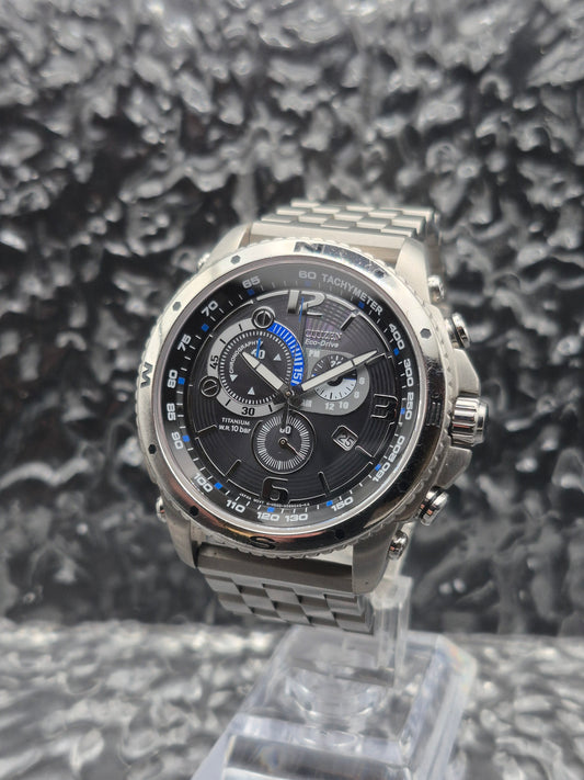 Citizen Marinaut Eco-Drive Chronograph Ref. AT0761-08E Sapphire Titanium