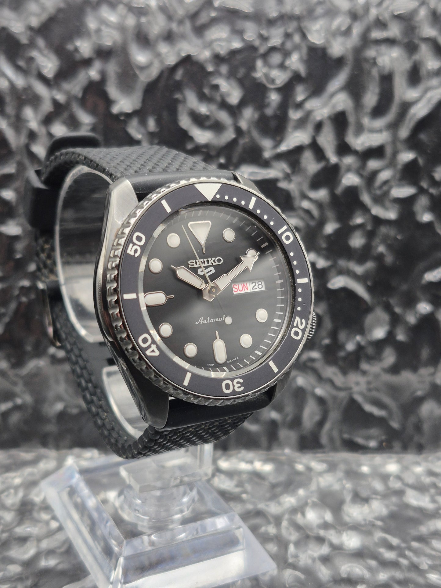 Seiko 5 Sports Ref. SRPD65K1 - 4R36-07G0 Black Case Automatic