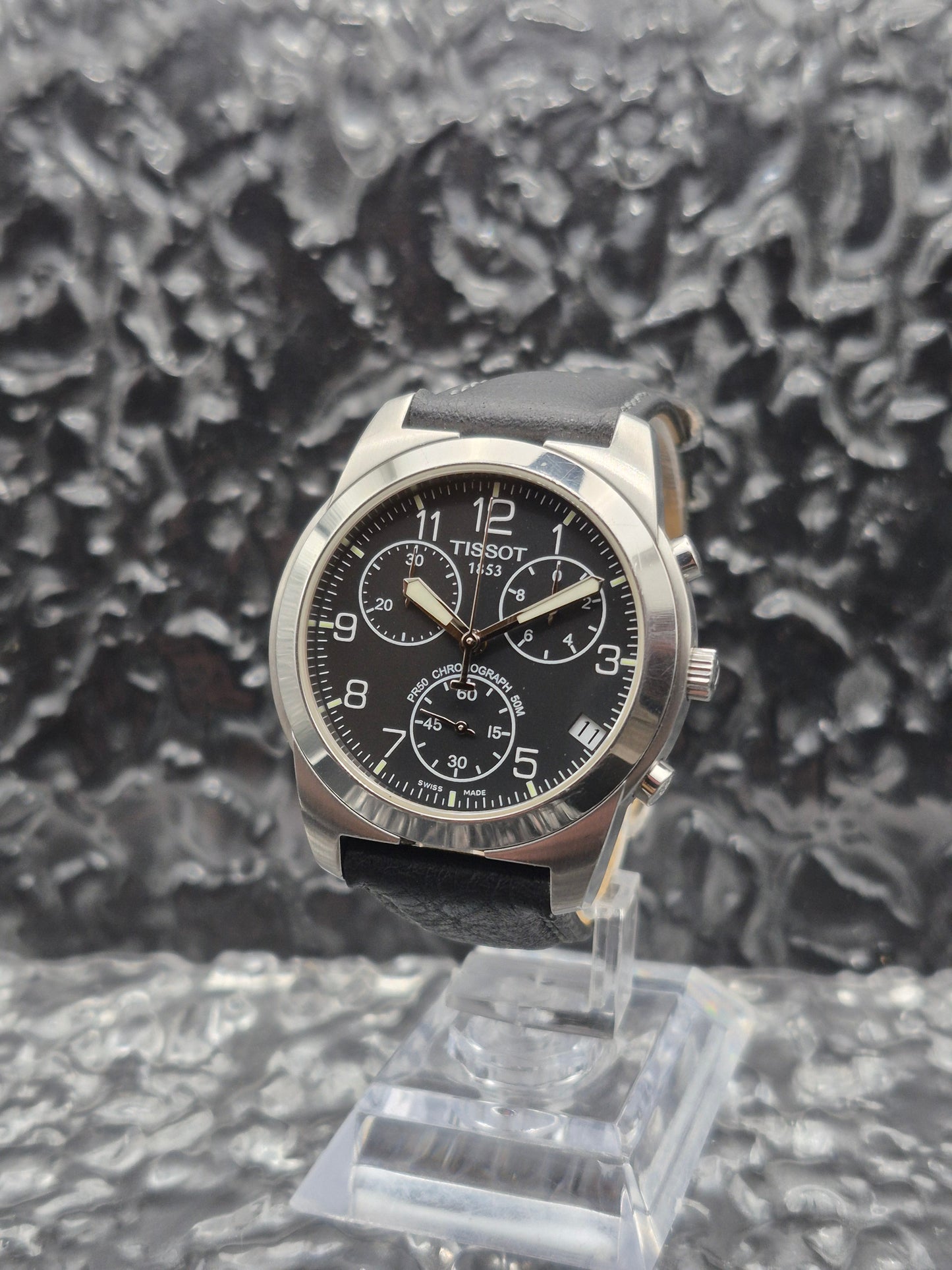 Tissot 1853 PR50 Quartz Chronograph Ref. J378/478 Black Dial