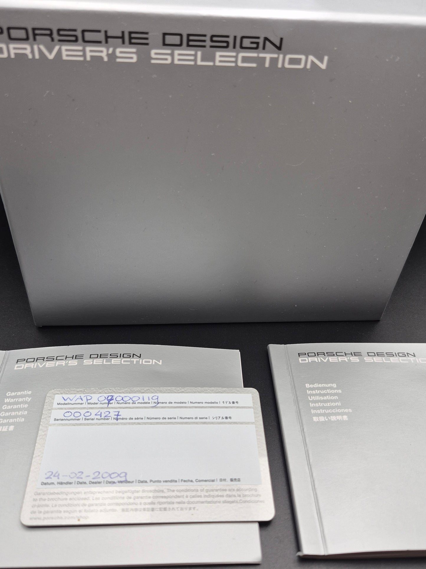 Porsche Design Driver Selection Ref. WAP07000119 Titanium Quartz