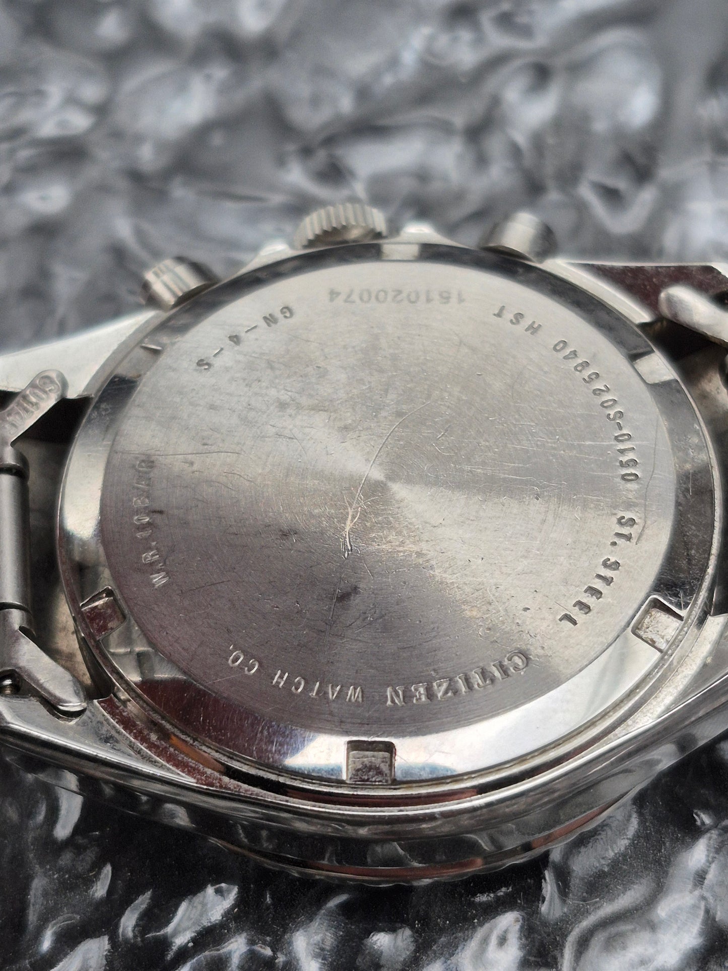 Citizen Quartz Chronograph Submariner Ref. AN3300-52E Diver Style