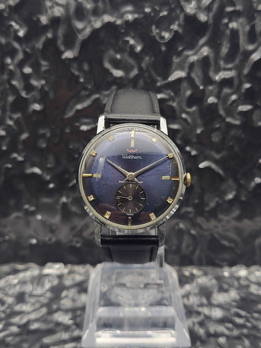 Waltham Sub Second - Handwinder - Sunburst - Red Robin Watches