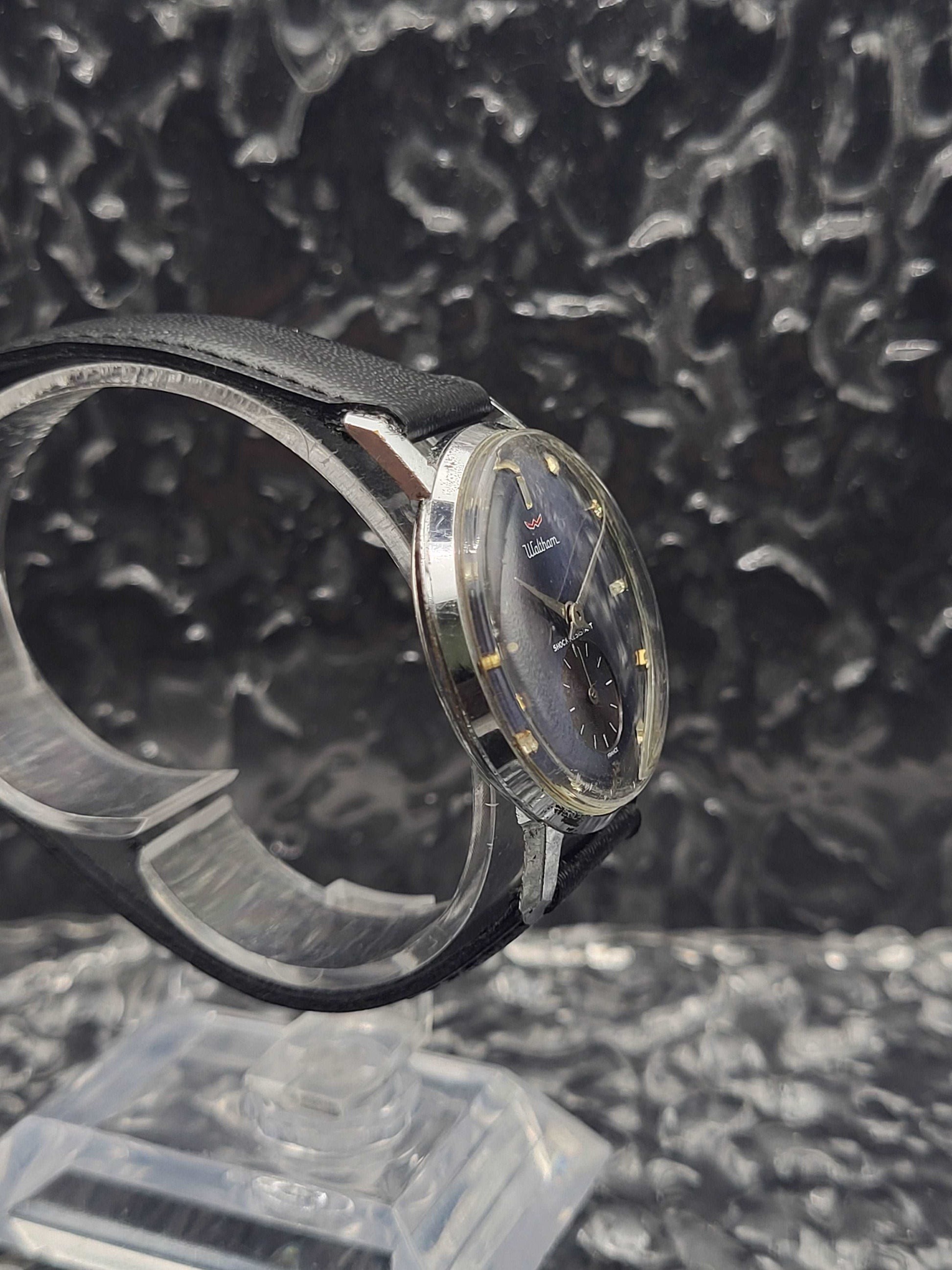 Waltham Sub Second - Handwinder - Sunburst - Red Robin Watches