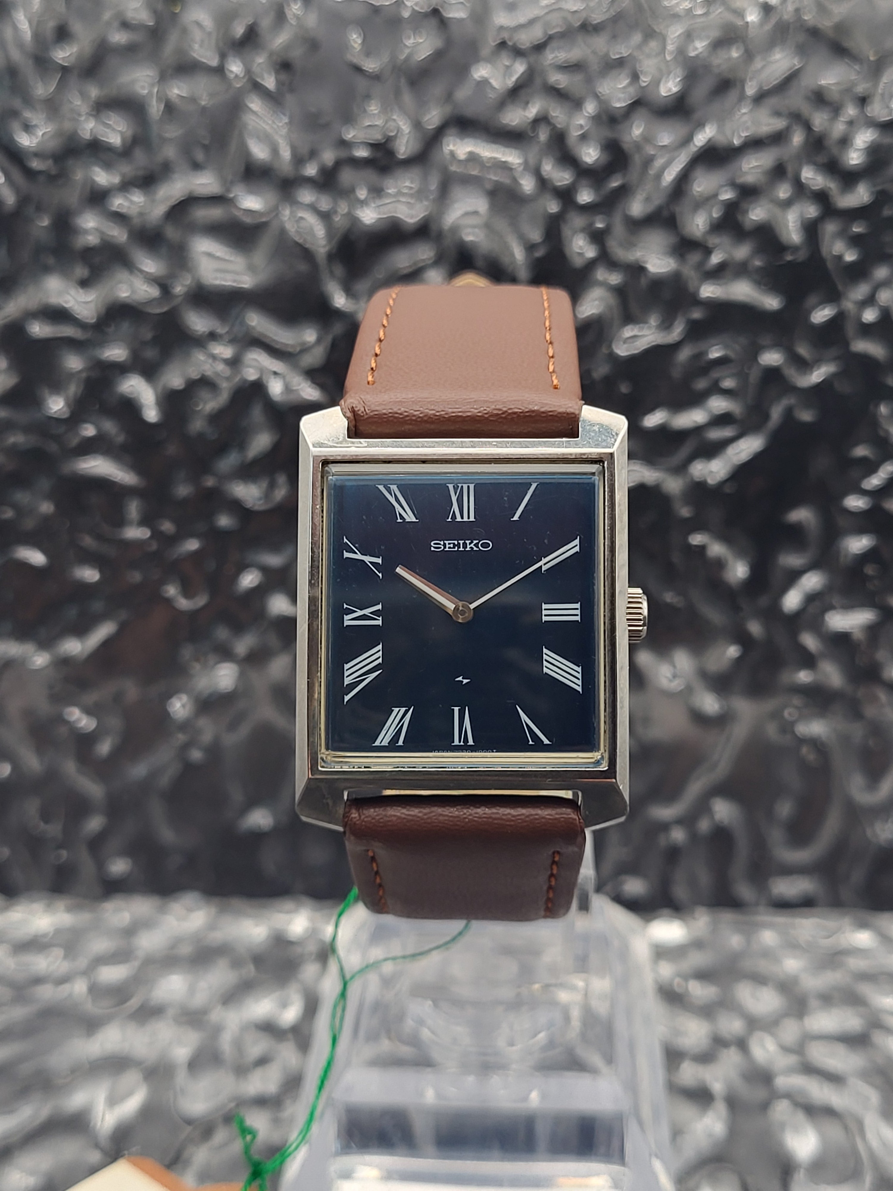 Seiko Chariot Tank - 2220-3031 - Blue Dial - JDM Japan